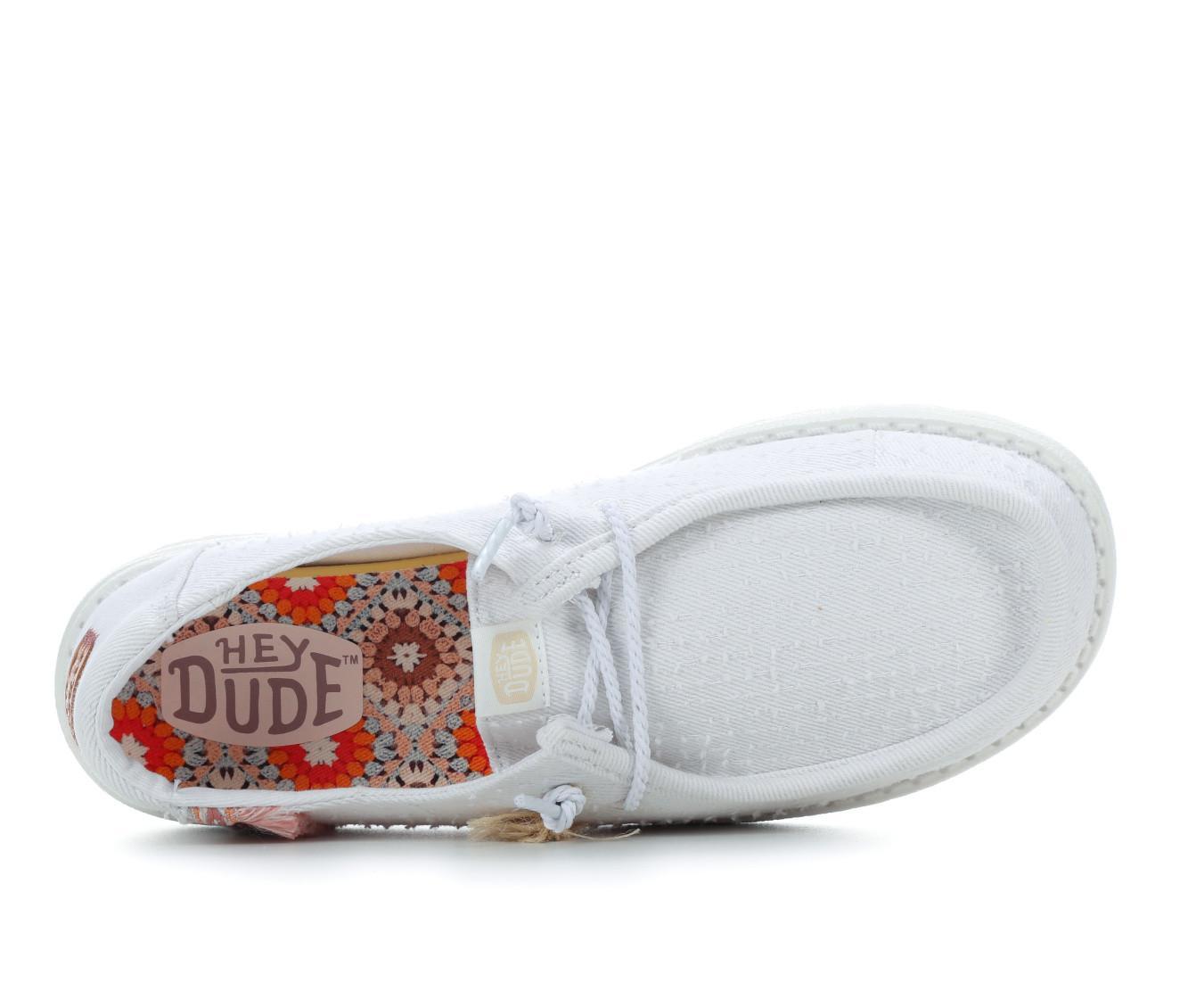Women's HEYDUDE Wendy Perf Canvas Casual Shoes Product Image