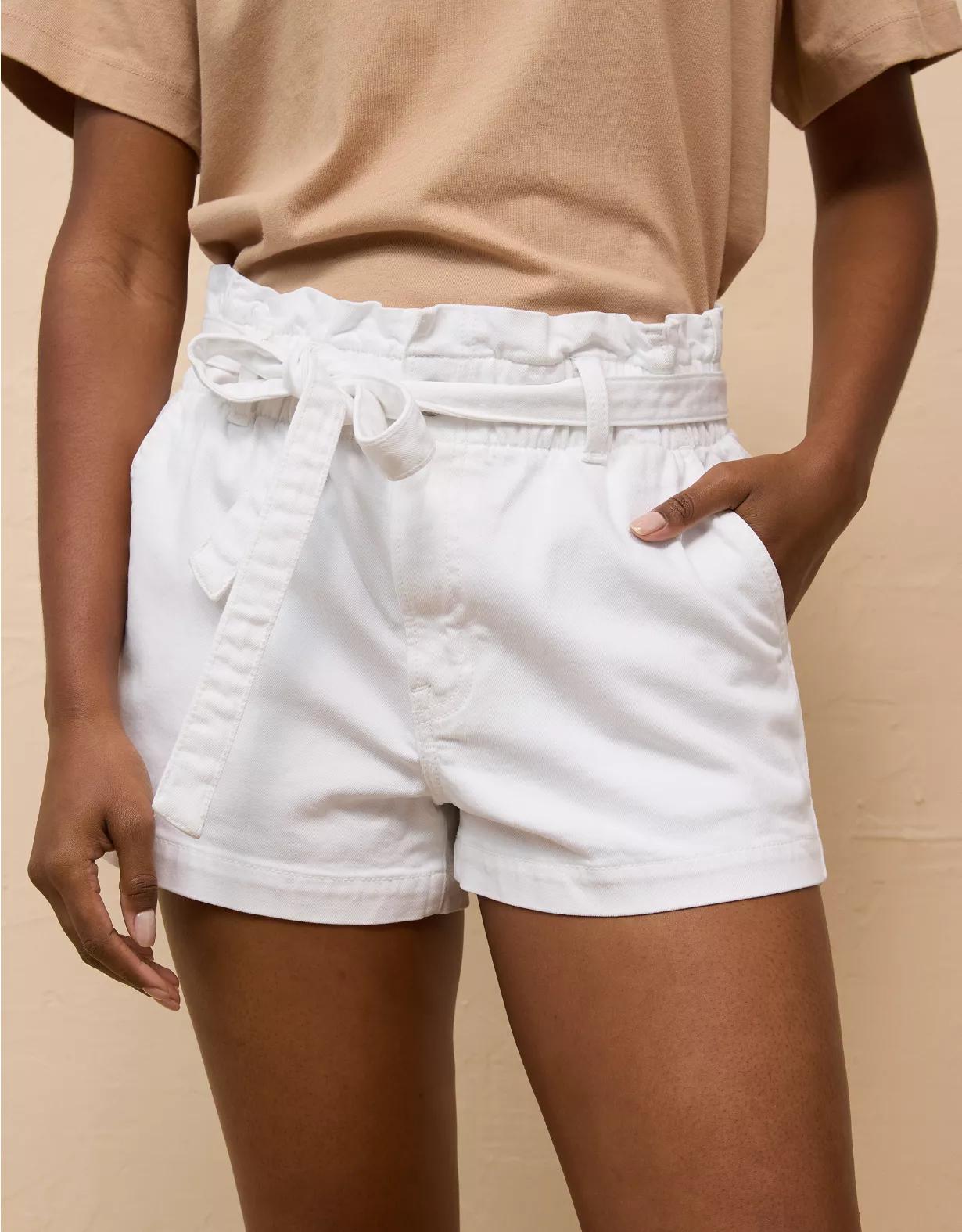 AE Stretch Paper Bag Denim Mom Short Product Image