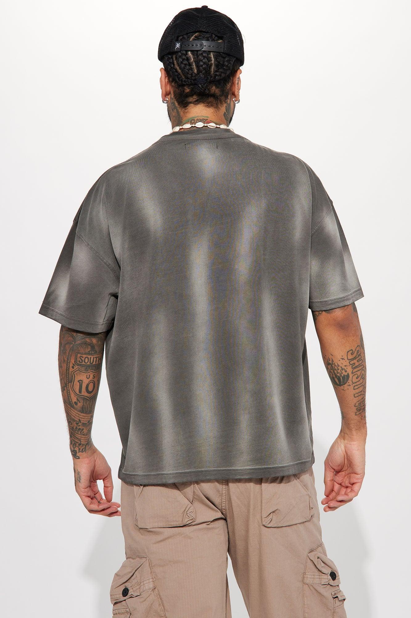 Eighty Eight Champs Oversized Short Sleeve Tee - Grey Product Image