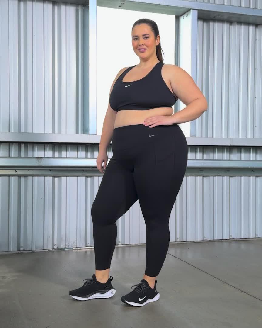 Nike Universa Women's High-Waisted 7/8 Leggings with No Front Seam (Plus Size) Product Image