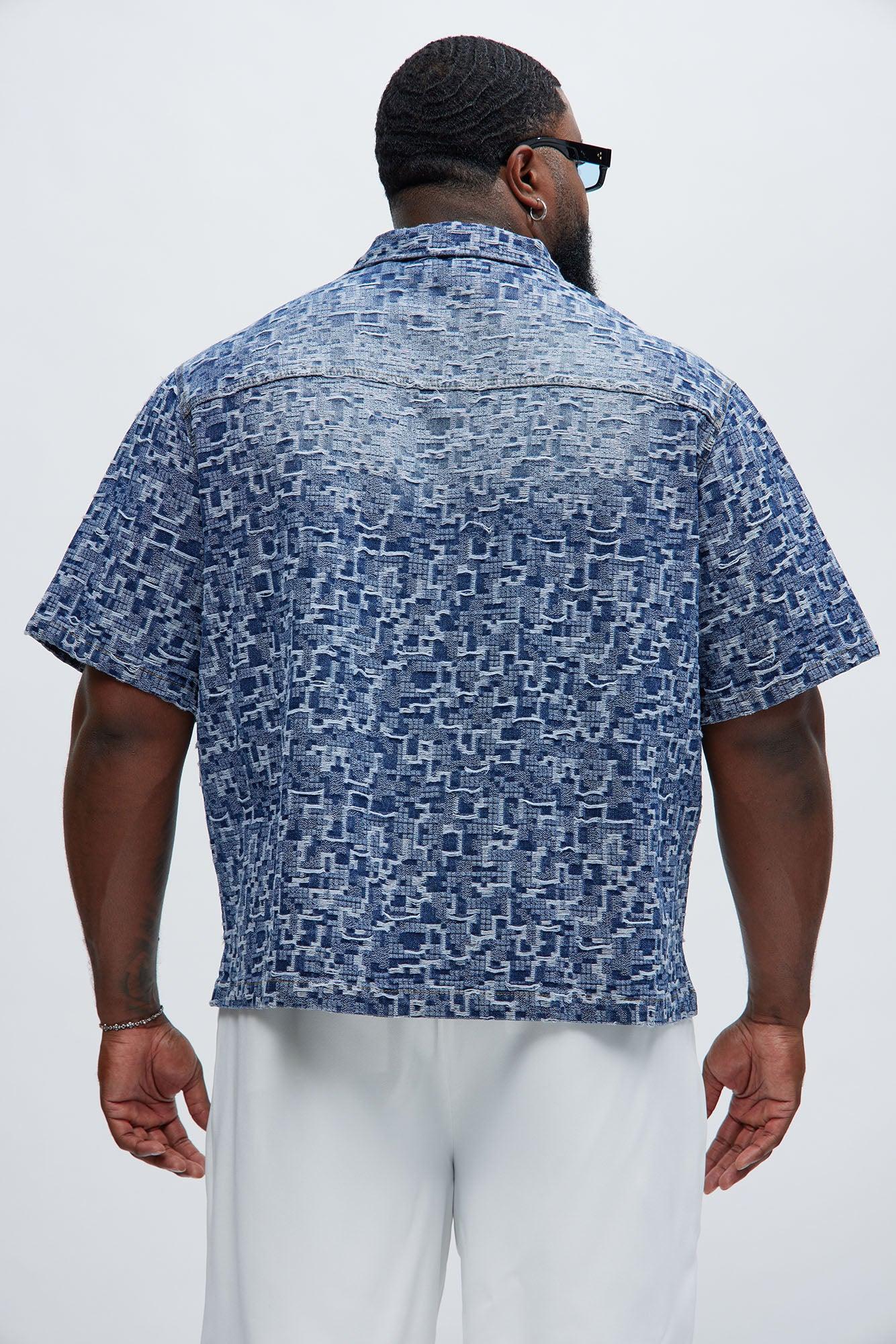 Arrow Jacquard Shirt - Light Blue Wash Product Image