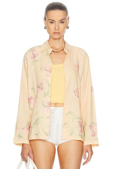 Floral Embroidered Shirt Product Image