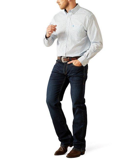 Ariat Classic Fit Long Sleeve Printed Wrinkle Free Woven Shirt Product Image