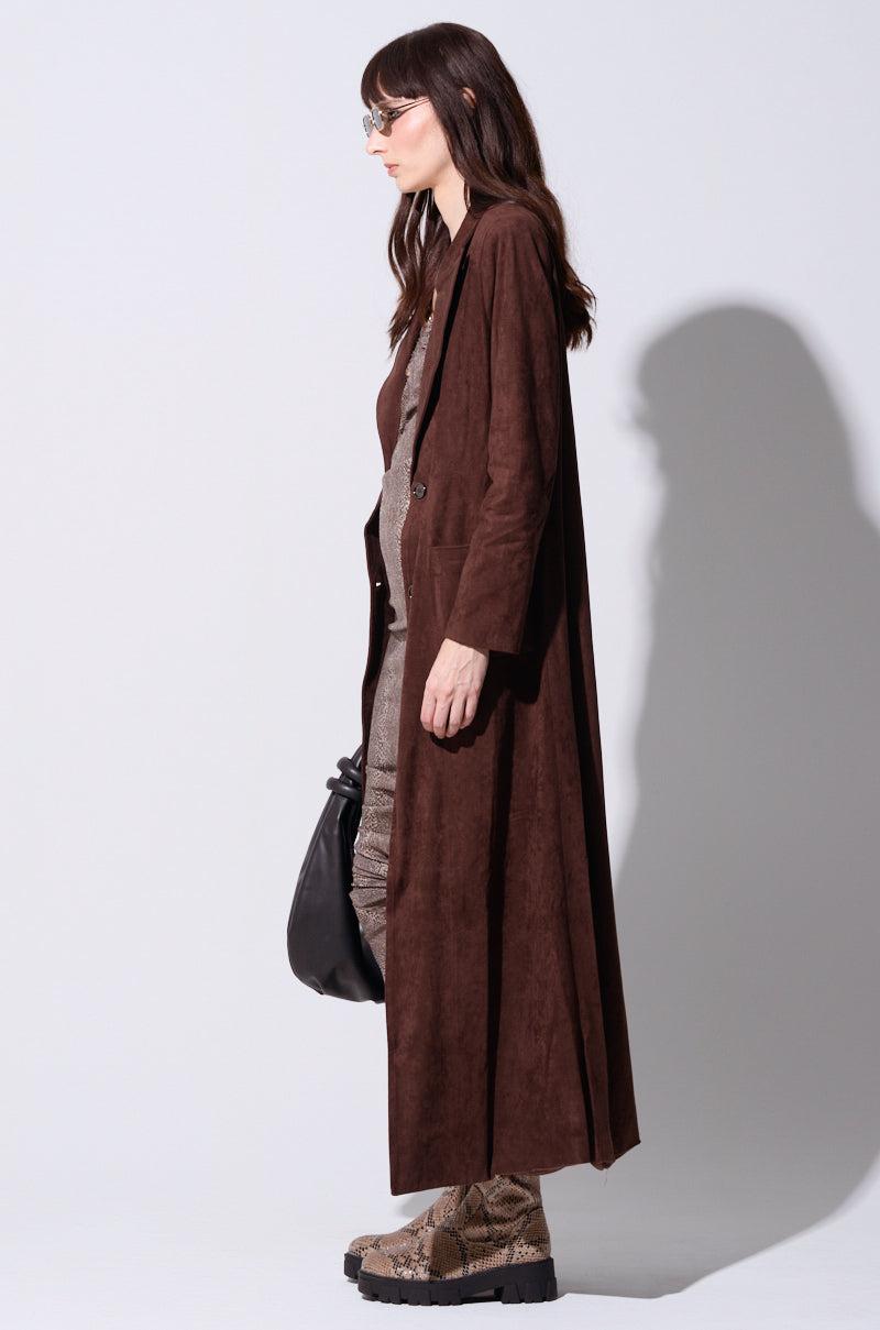 VERO SUEDE EFFECT TRENCH Product Image