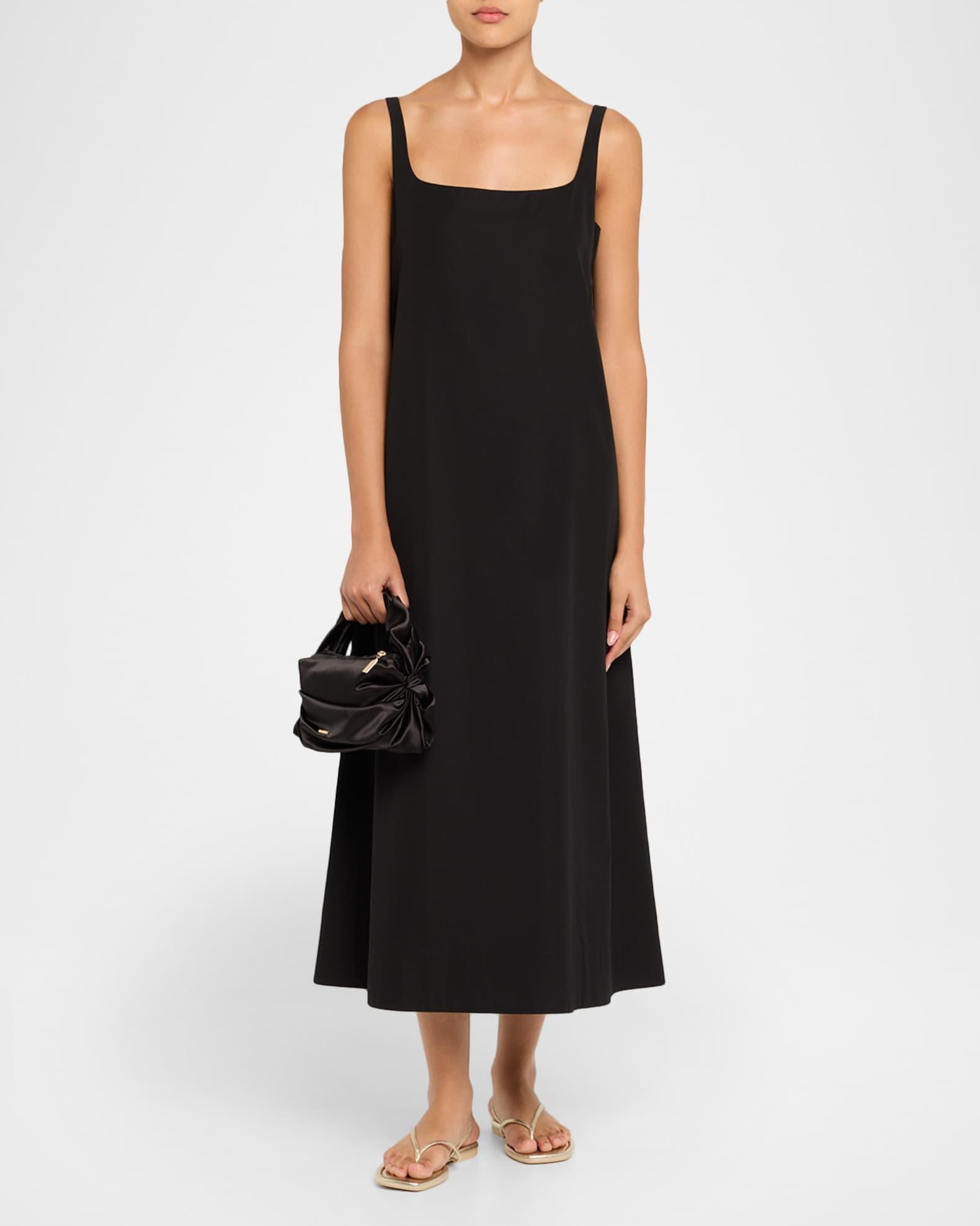 Belle Ruched Satin Top-Handle Bag Product Image