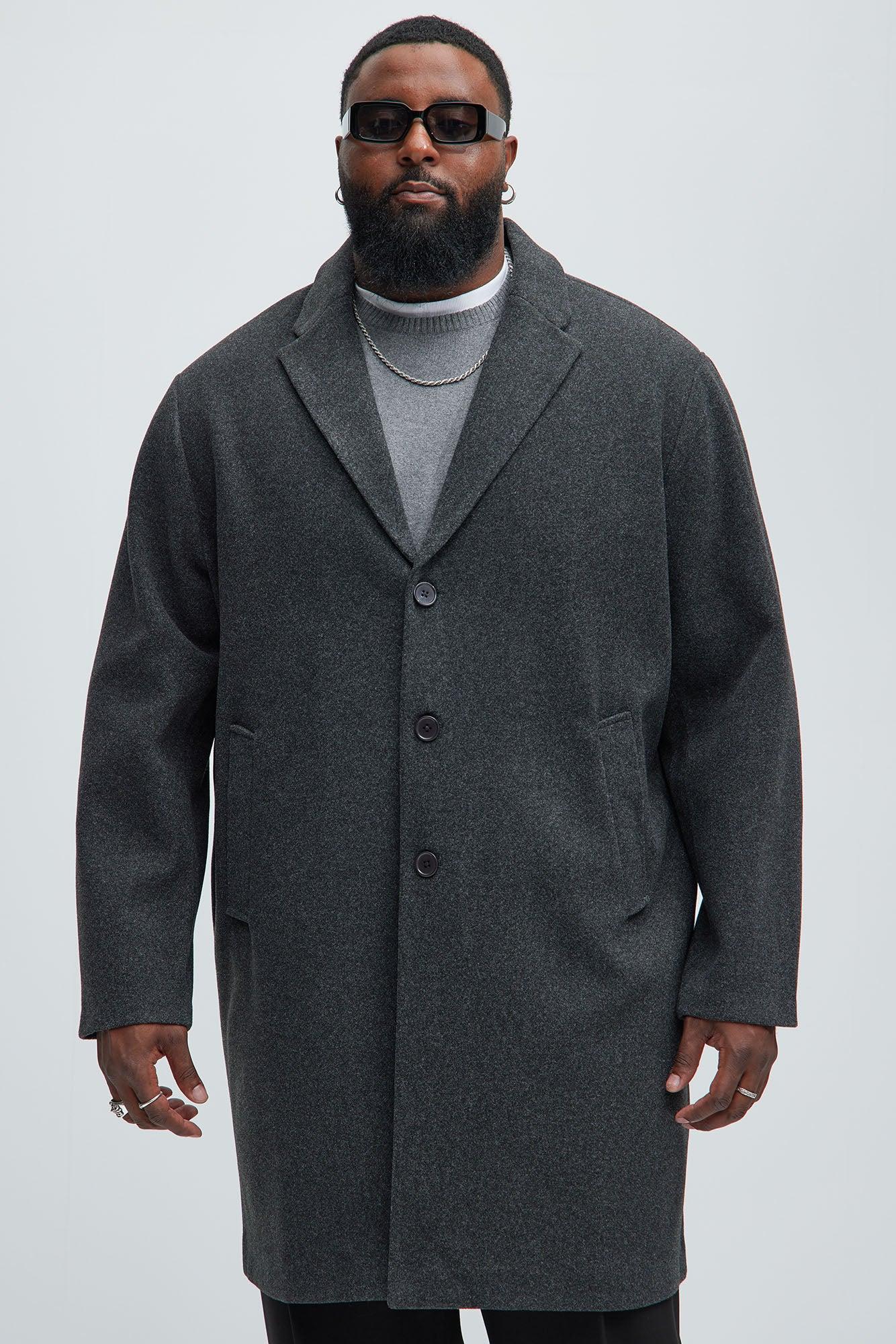 Kazan Wool Like Long Coat - Grey Product Image