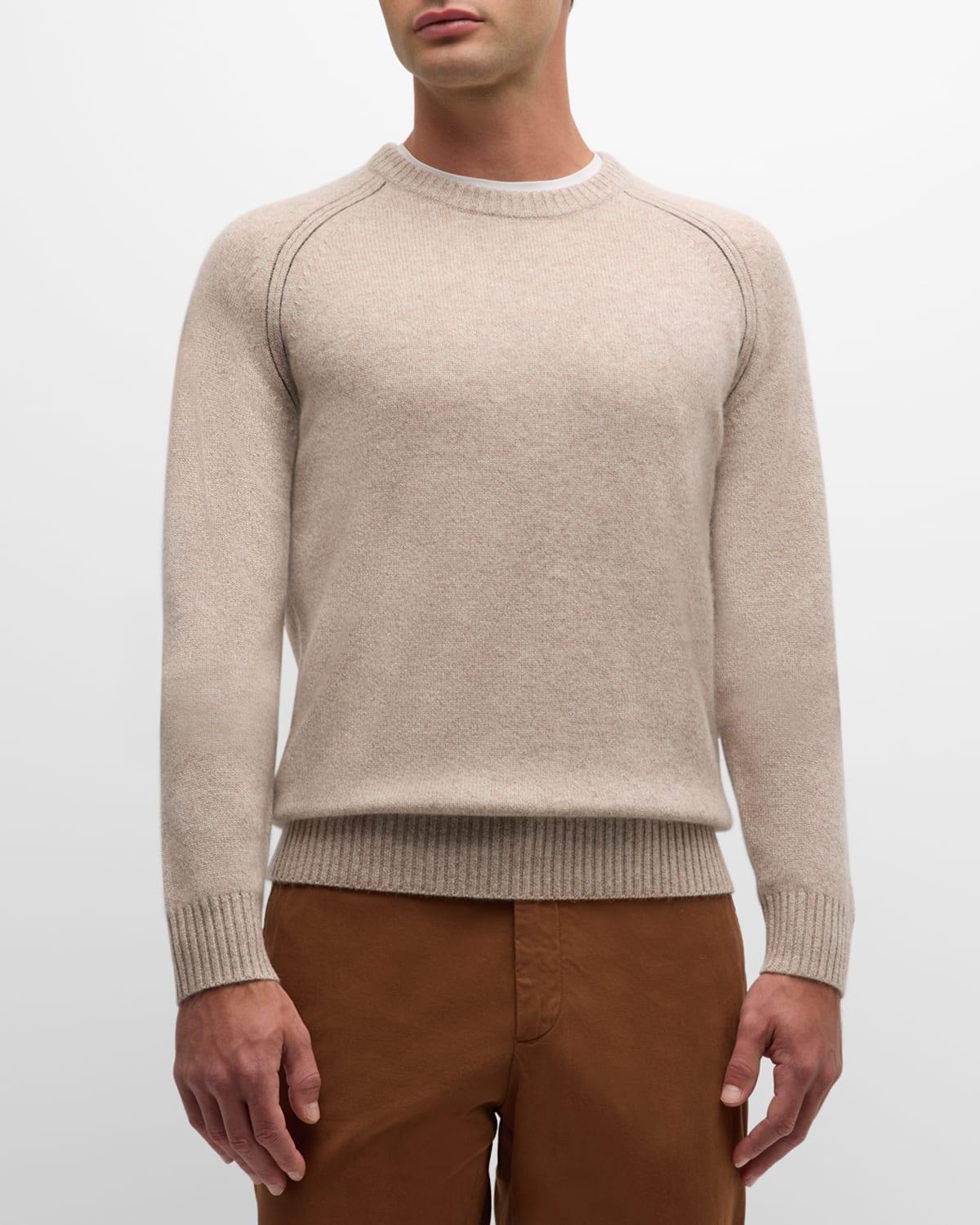 Mens Knitted Cashmere Sweater Product Image