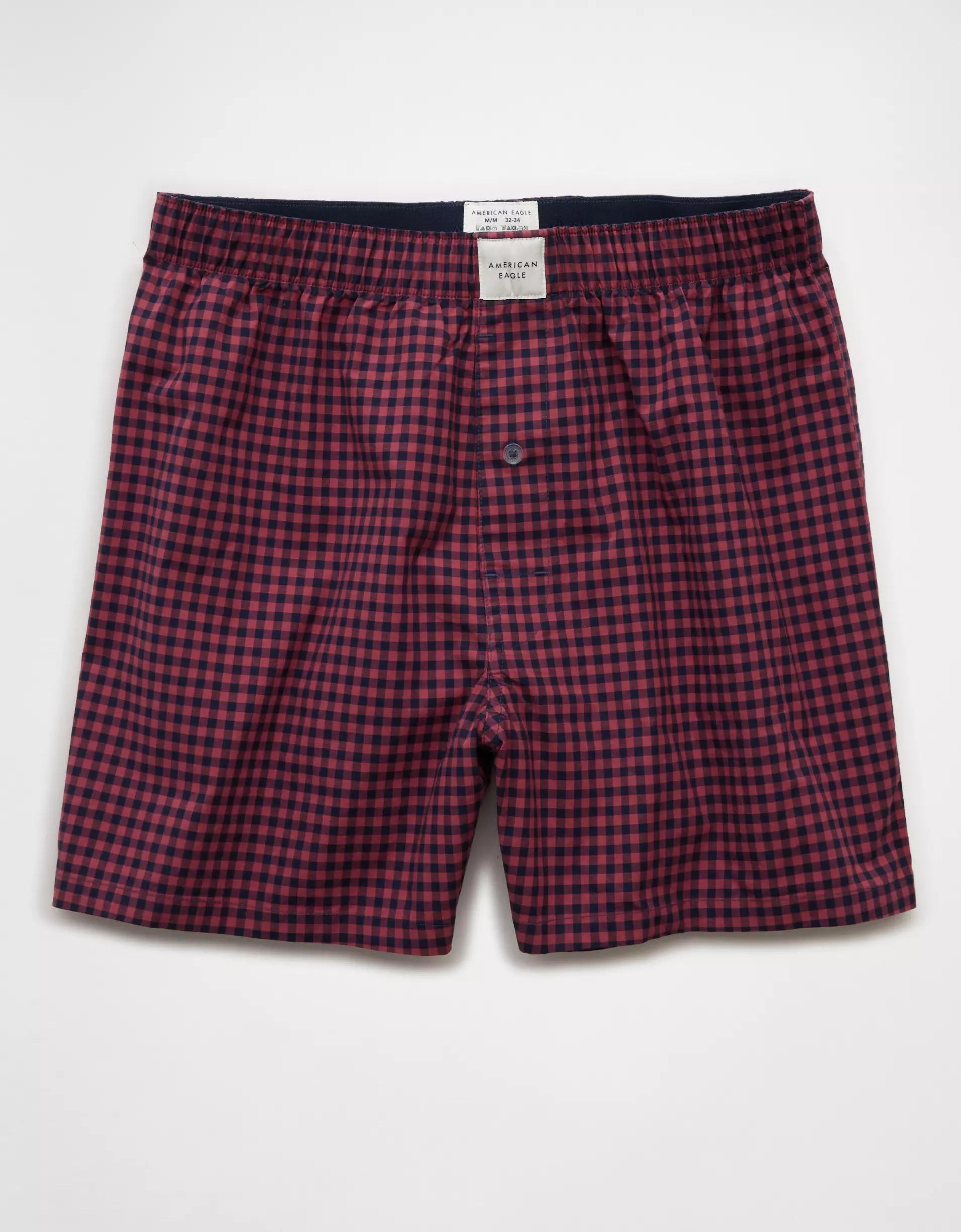 AEO Plaid Stretch Boxer Short Product Image