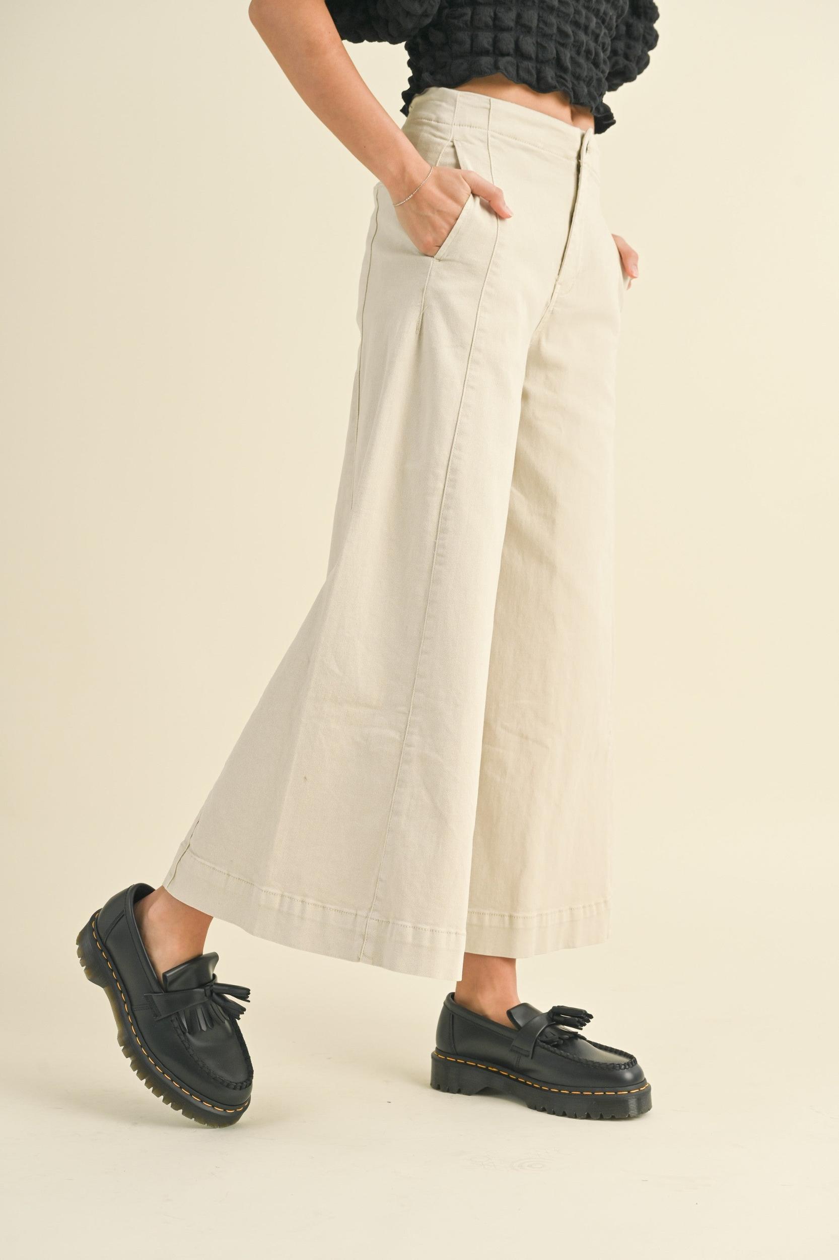 Stretched Wide Leg Premium Pants Product Image