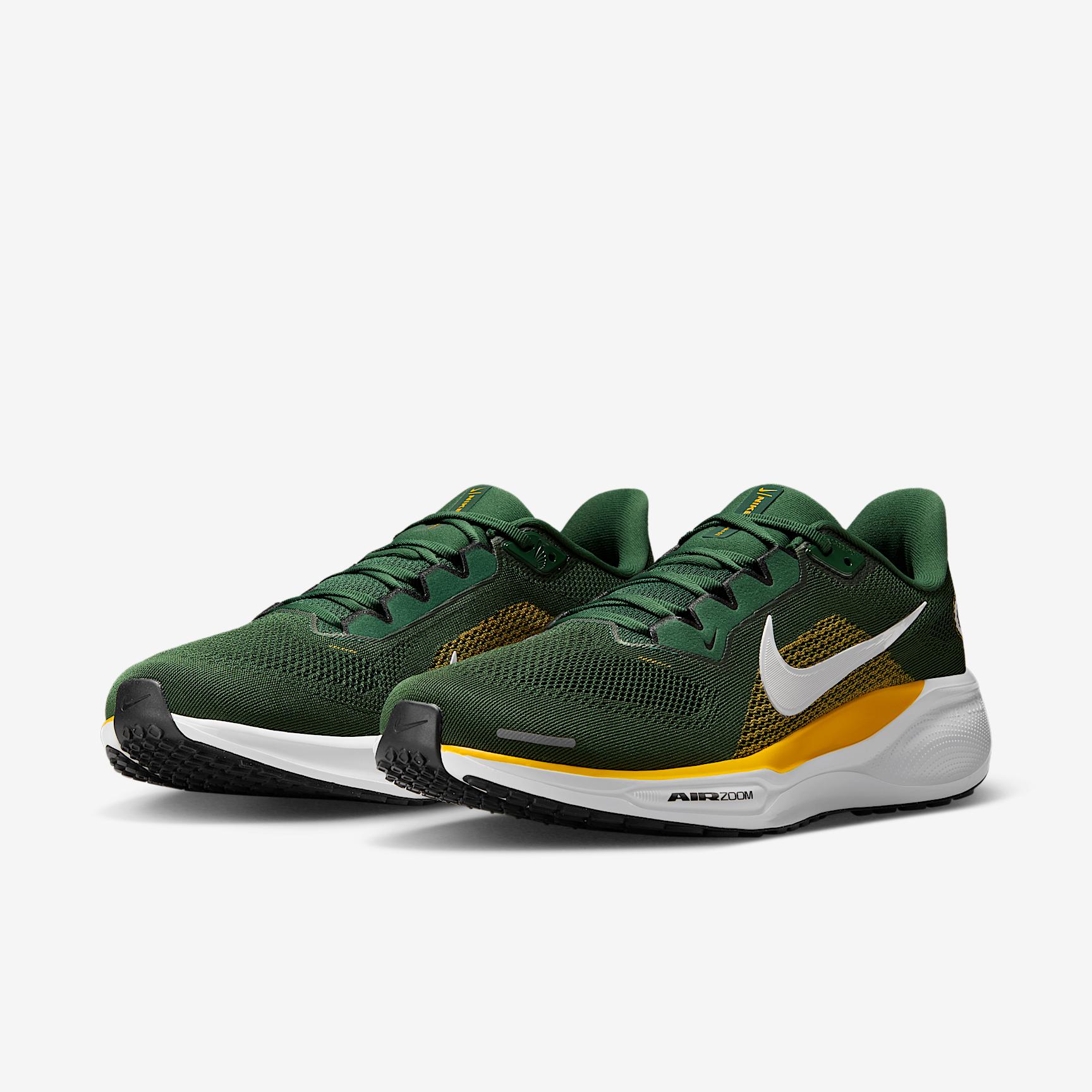 Green Bay Packers Pegasus 41 Nike Mens NFL Road Running Shoes | IB3216-300 Product Image