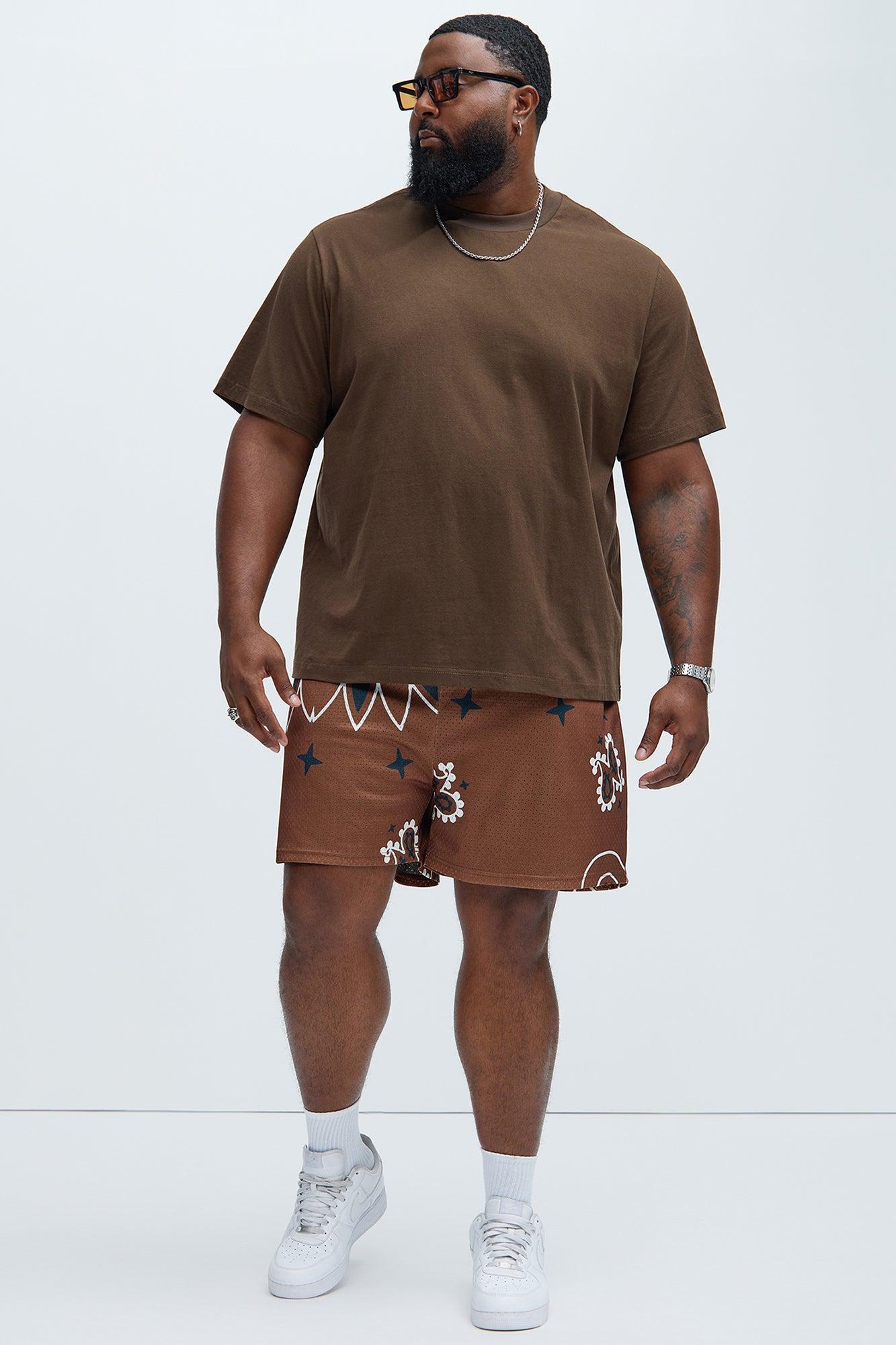 Represent Mesh Shorts - Brown Product Image
