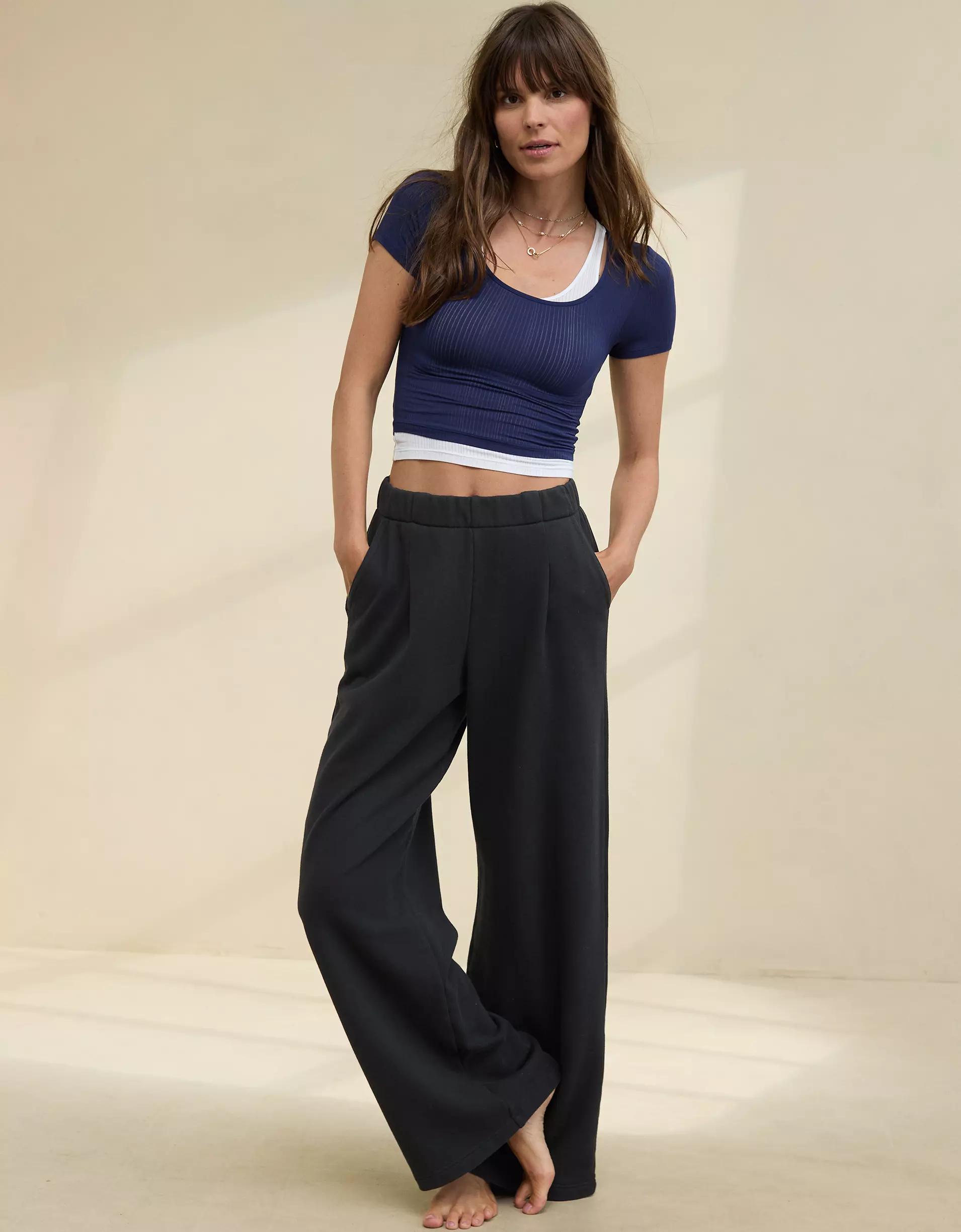 Aerie New Heights Fleece Trouser Product Image
