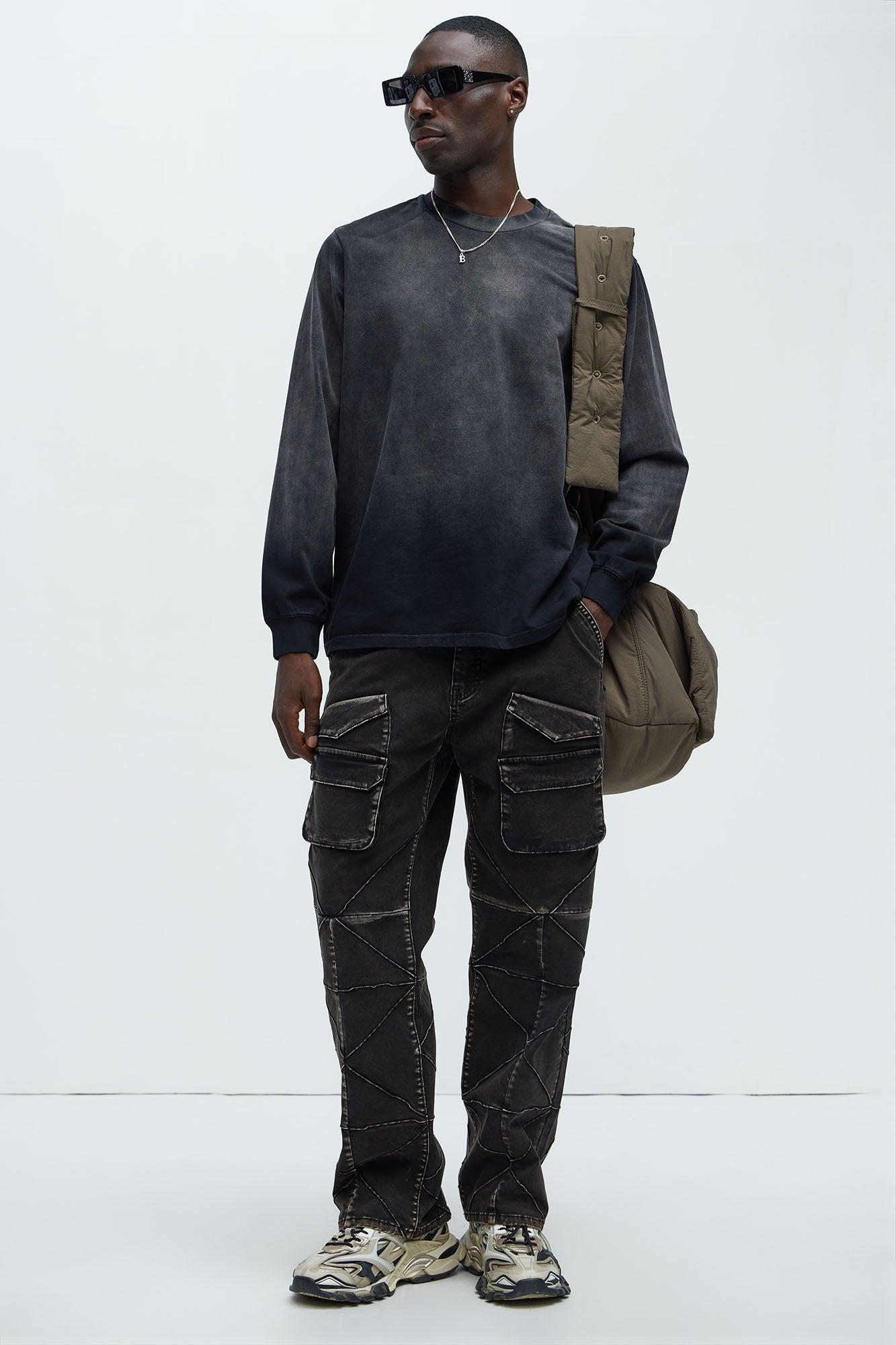 Go Time Straight Cargo Jeans - Black Product Image