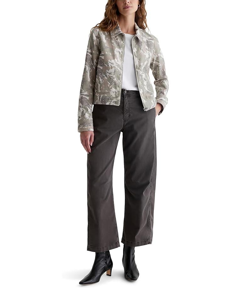 Hattie High Rise Crop Barrel in Gallery White Product Image