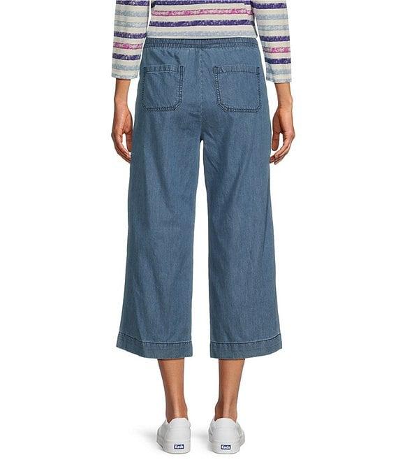 Westbound Petite Size Cotton Lyocell Crop Pull-On Pants Product Image