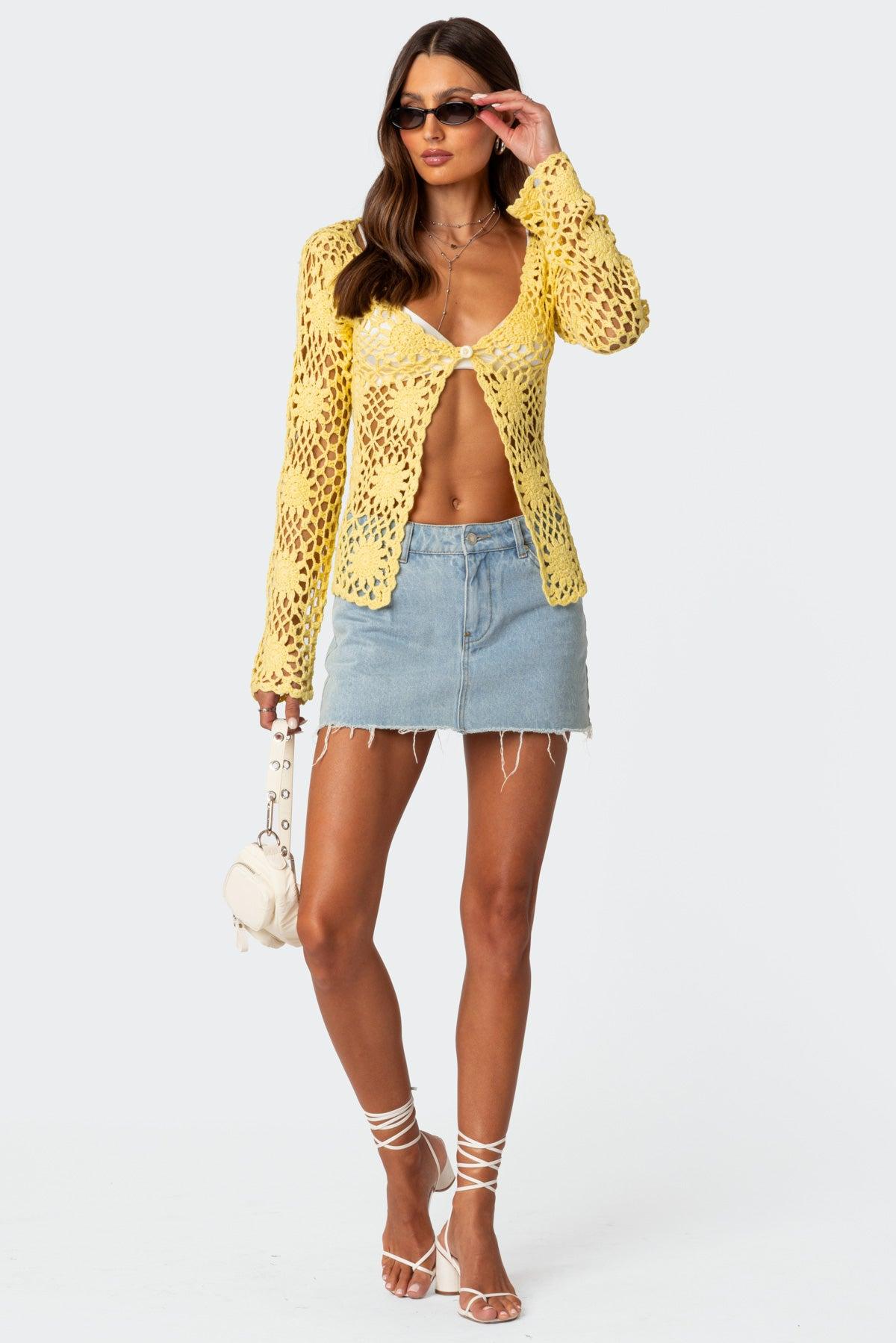 Jessie Denim Mini Skirt Product Image