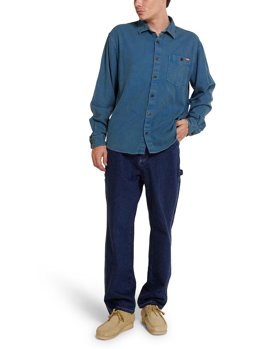 Keon Flannel Shirt - Moroccan Blue Product Image