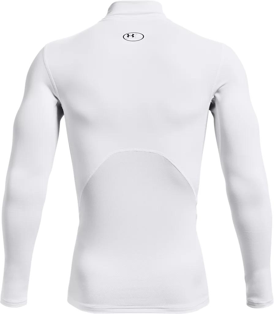Under Armour Mens Under Armour CG Armour Comp Mock - Mens White/Black Product Image