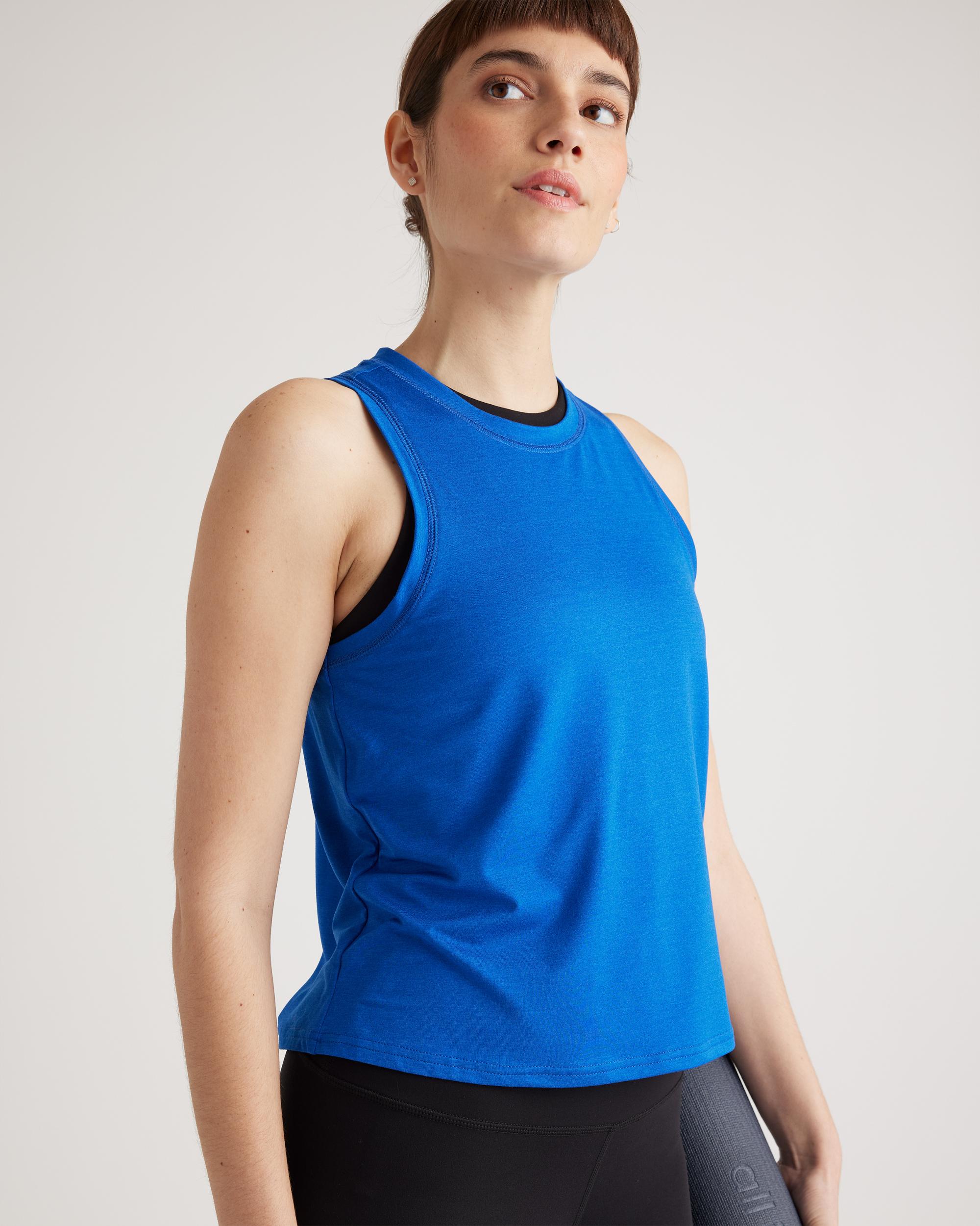 Quince | Women's Flowknit Breeze High-Neck Tank Top Size XS, 100% Polyester Product Image