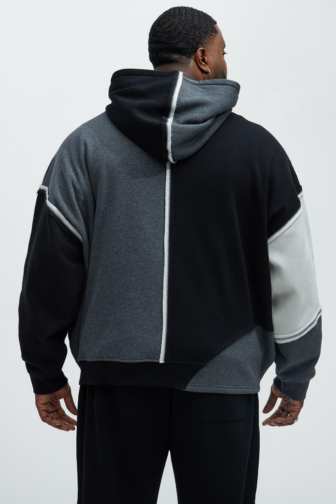 Tyson Destroyed Oversized Hoodie - Black/combo Product Image