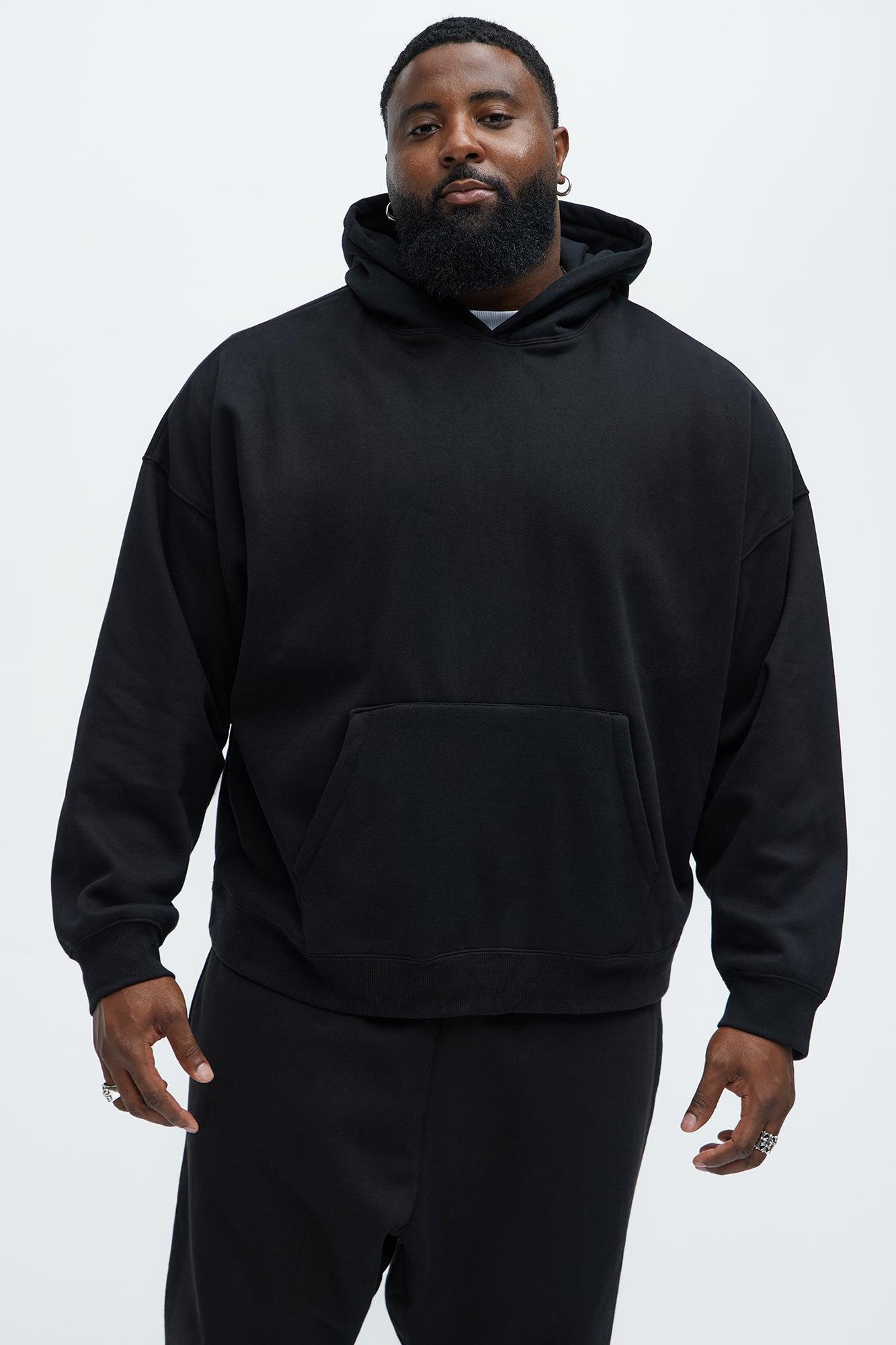 Tyson Oversized Heavyweight Hoodie - Black Product Image