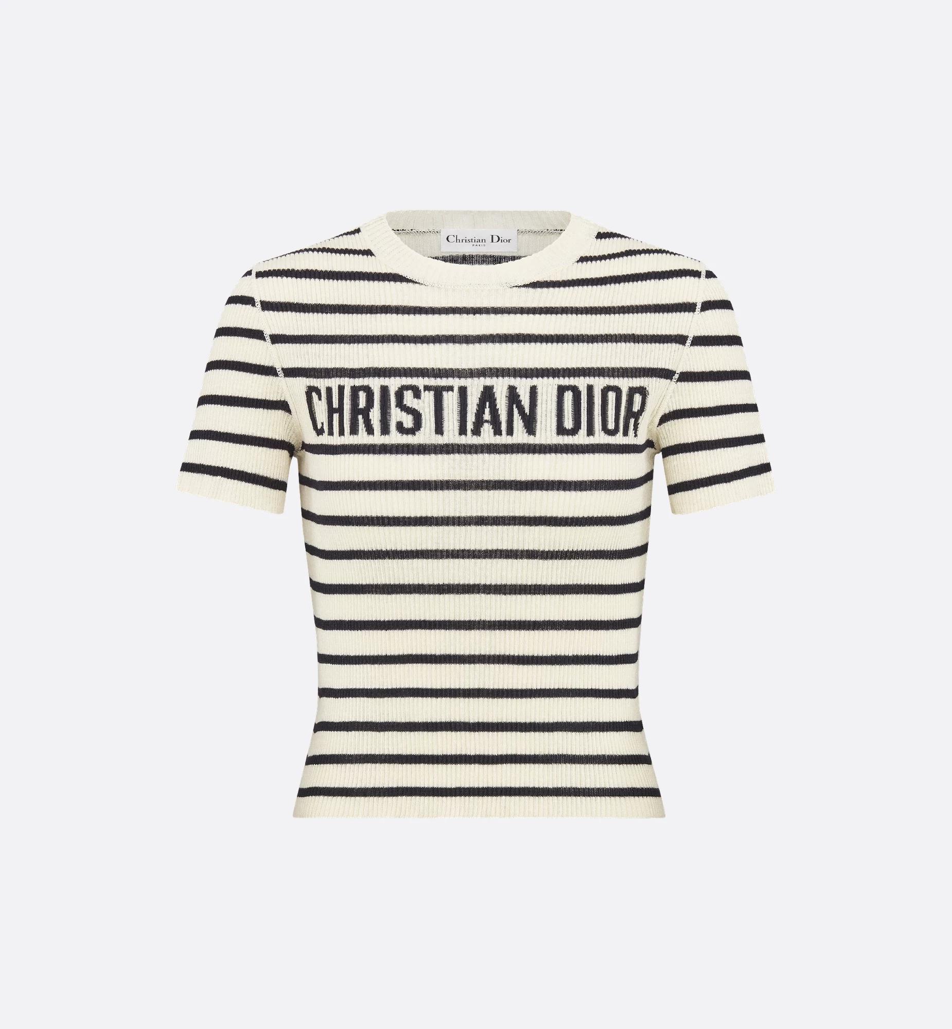 Dioriviera Cropped Short-Sleeved Sweater Product Image