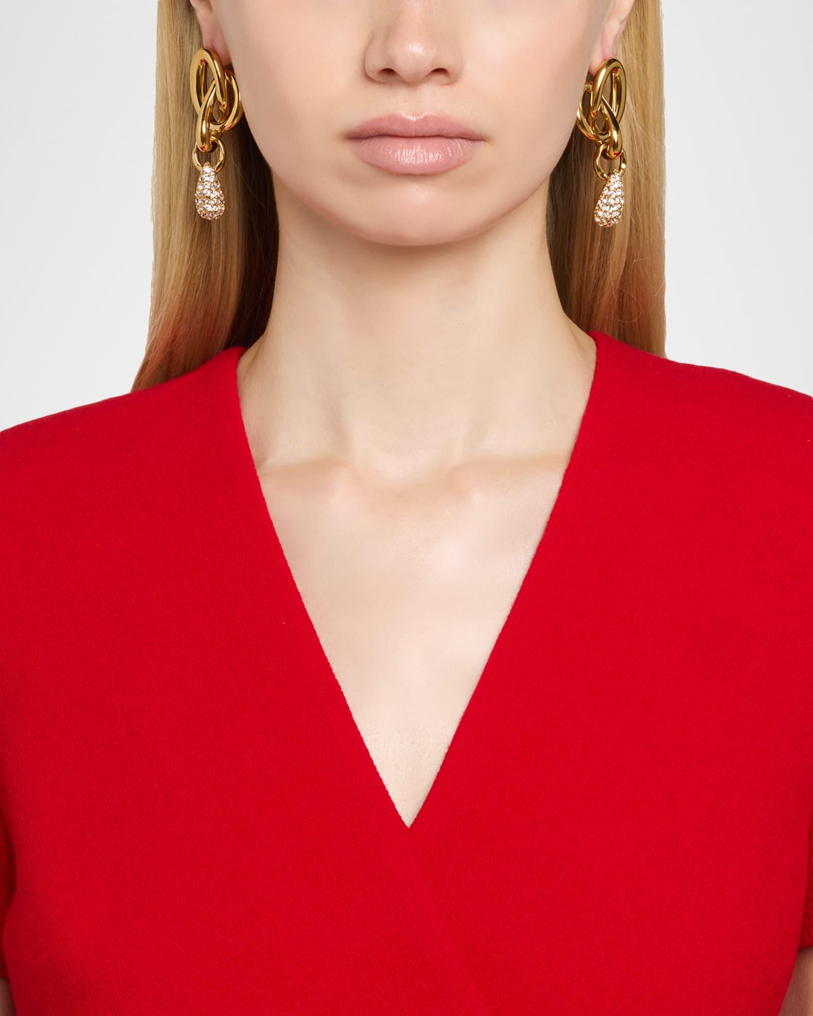Pave O Knot Earrings Product Image