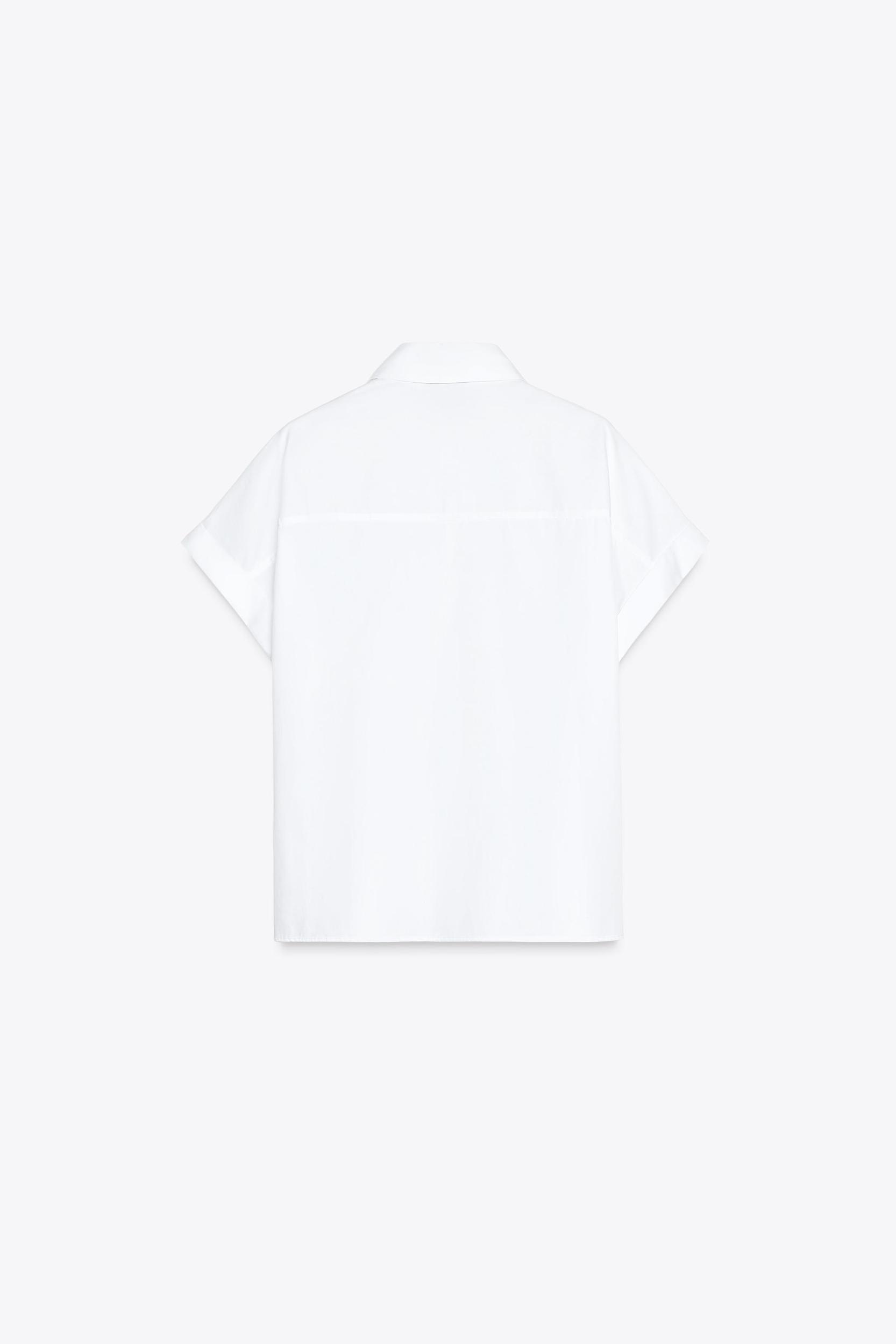 JEWEL COLLAR POPLIN SHIRT Product Image