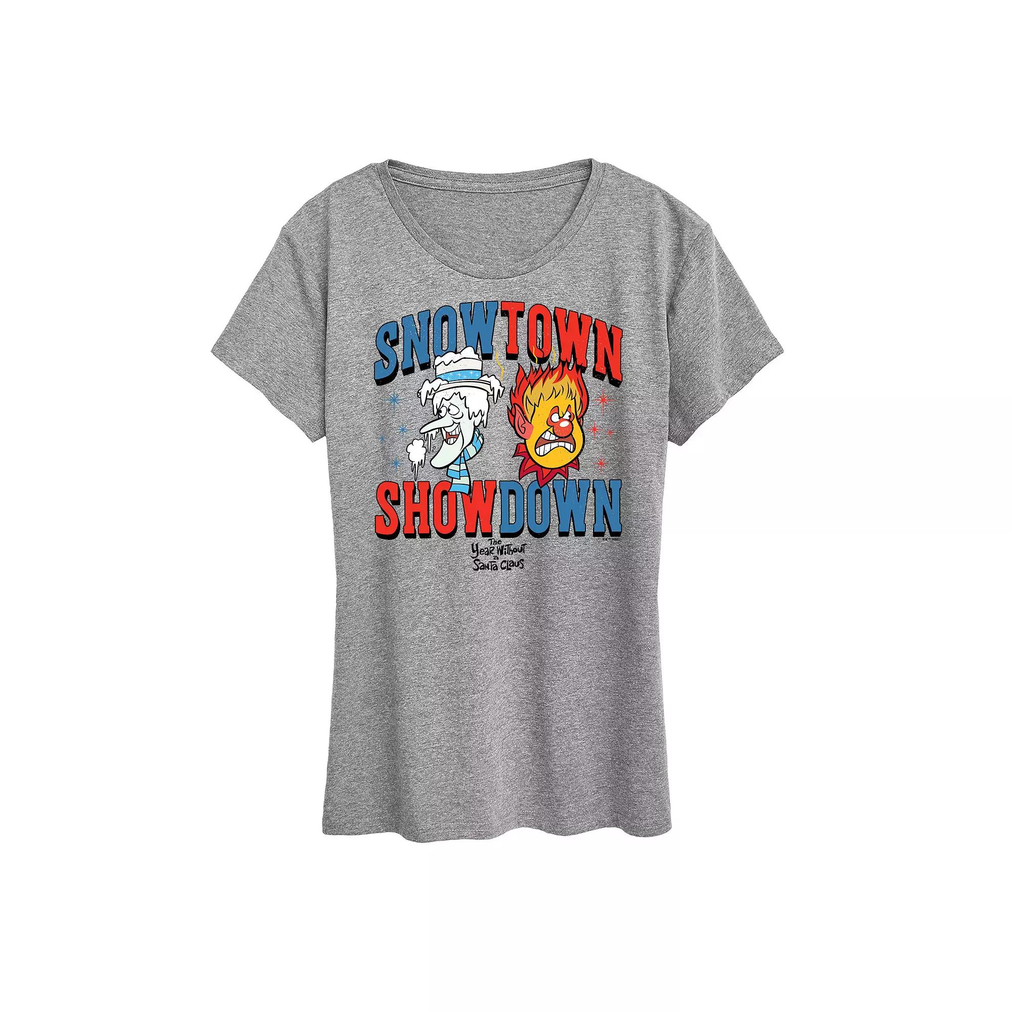 Women's The Year Without Santa Claus Snow Town Showdown Graphic Tee, Girl's,  Product Image