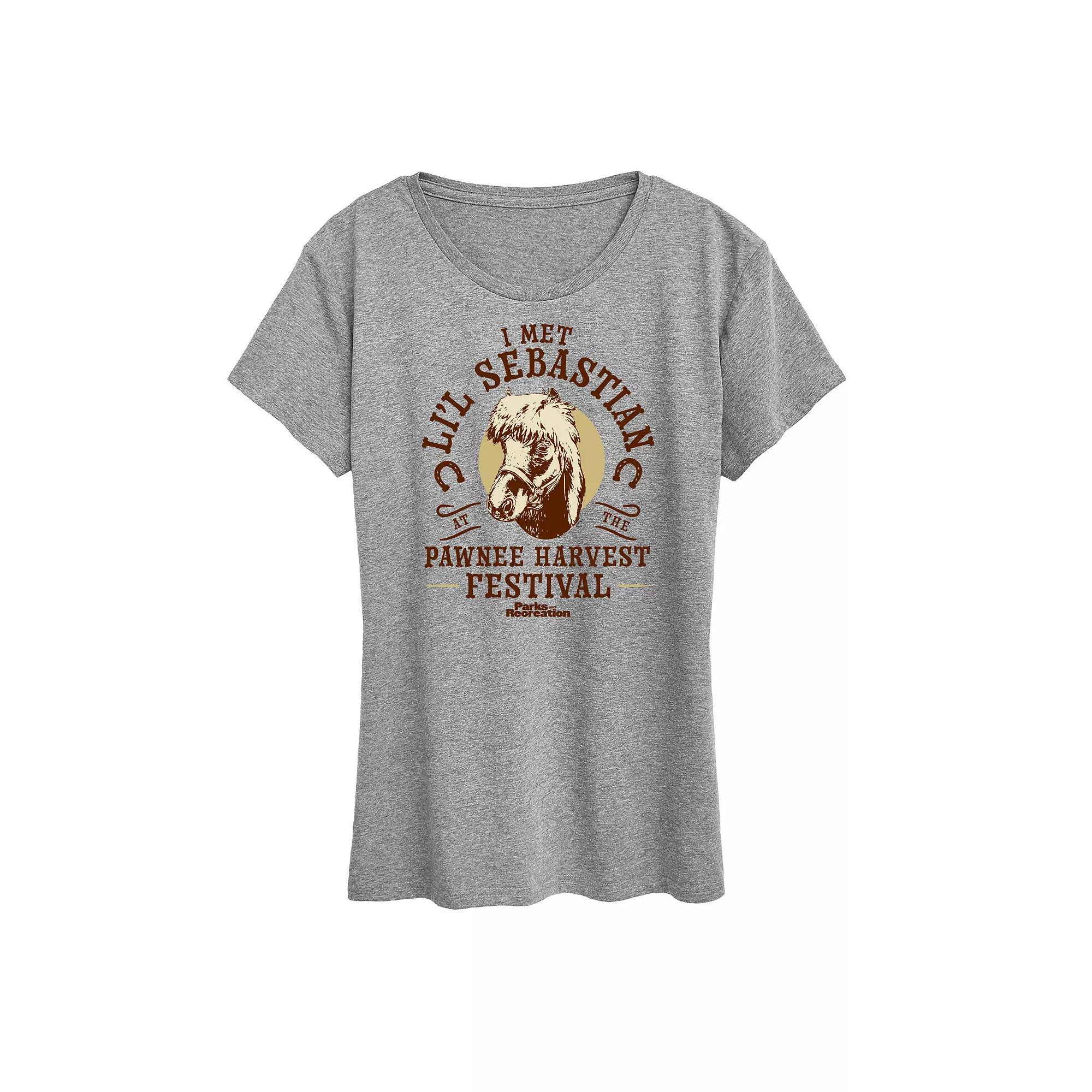 Women's Parks & Rec Lil Sebastian Graphic Tee, Girl's,  Product Image