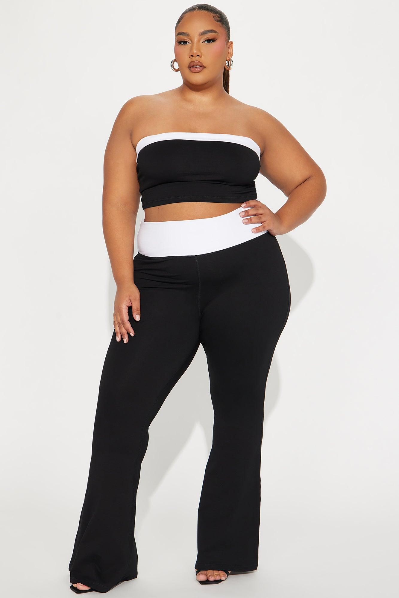 Running Errands Pant Set - Black/White Product Image