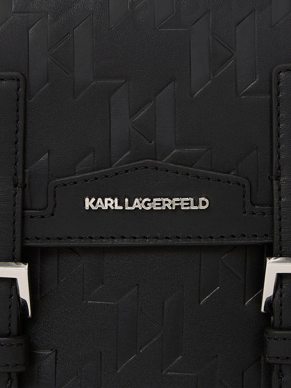 K/loom leather messenger bag Product Image