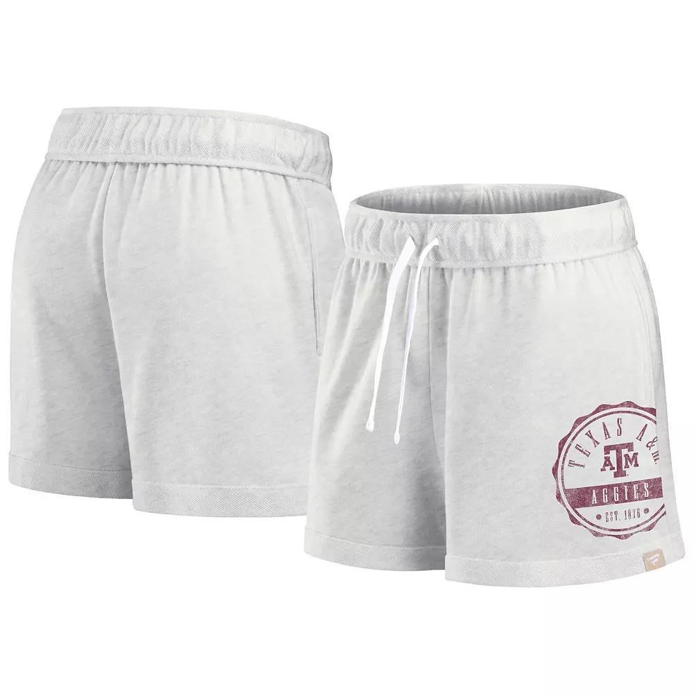Women's Fanatics Oatmeal Texas A&M Aggies Win Badge Shorts,  Product Image