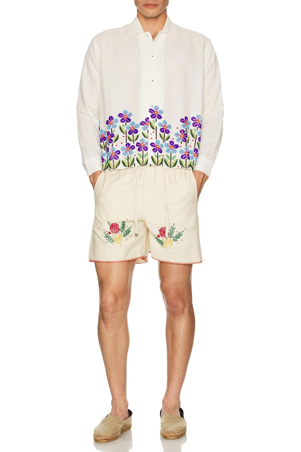 Beaded Floral Shirt Product Image