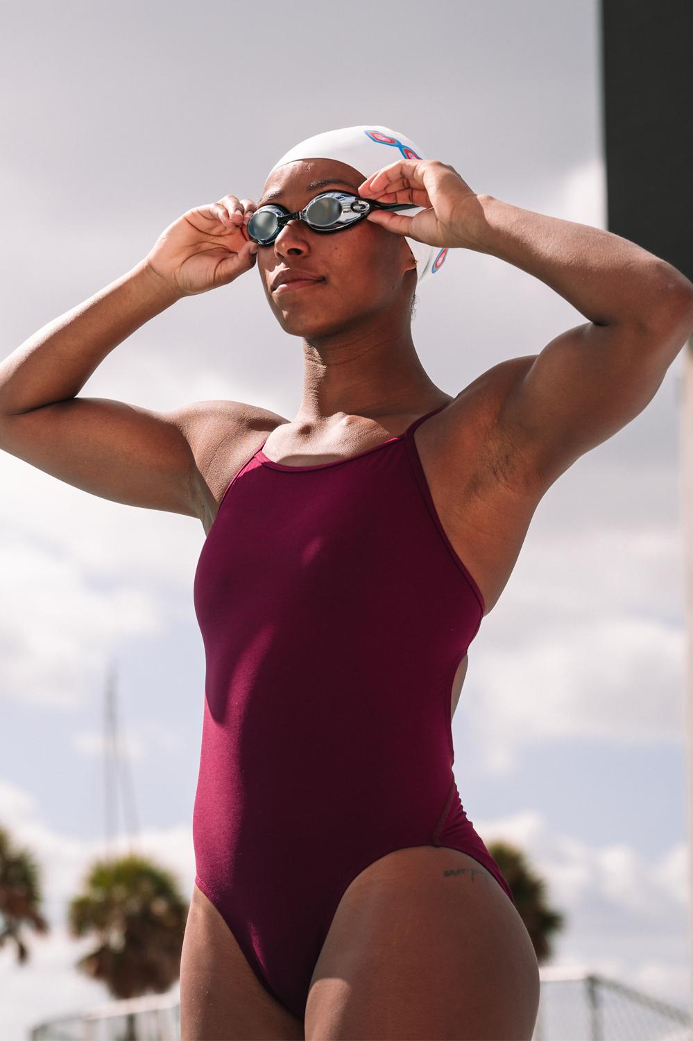 Chevy One Piece Swimsuit - Cabernet Female Product Image