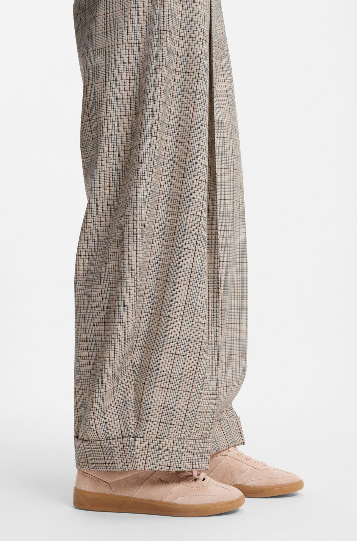 Rubber-sole trainers in suede Product Image