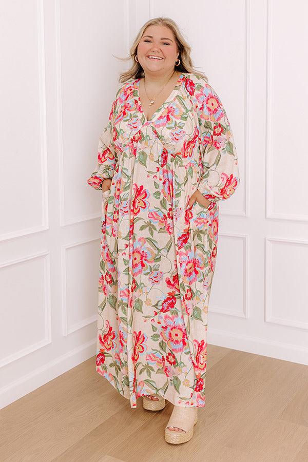 Hibiscus Daydream Maxi Dress Curves Product Image