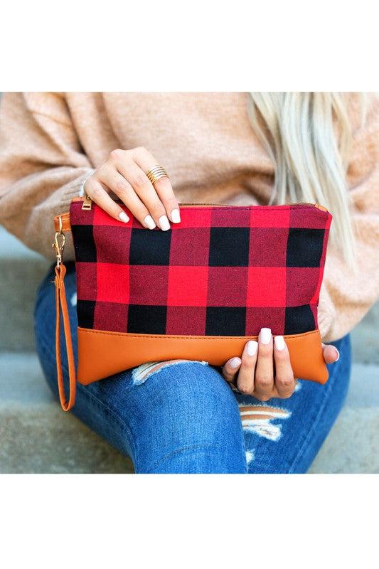 Buffalo Plaid Clutch Product Image