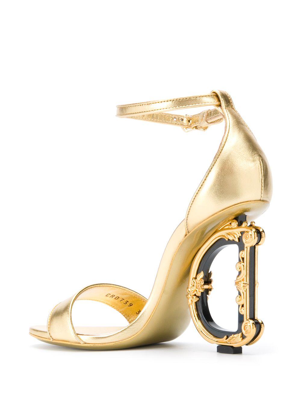 Baroque DG 105mm leather sandals Product Image