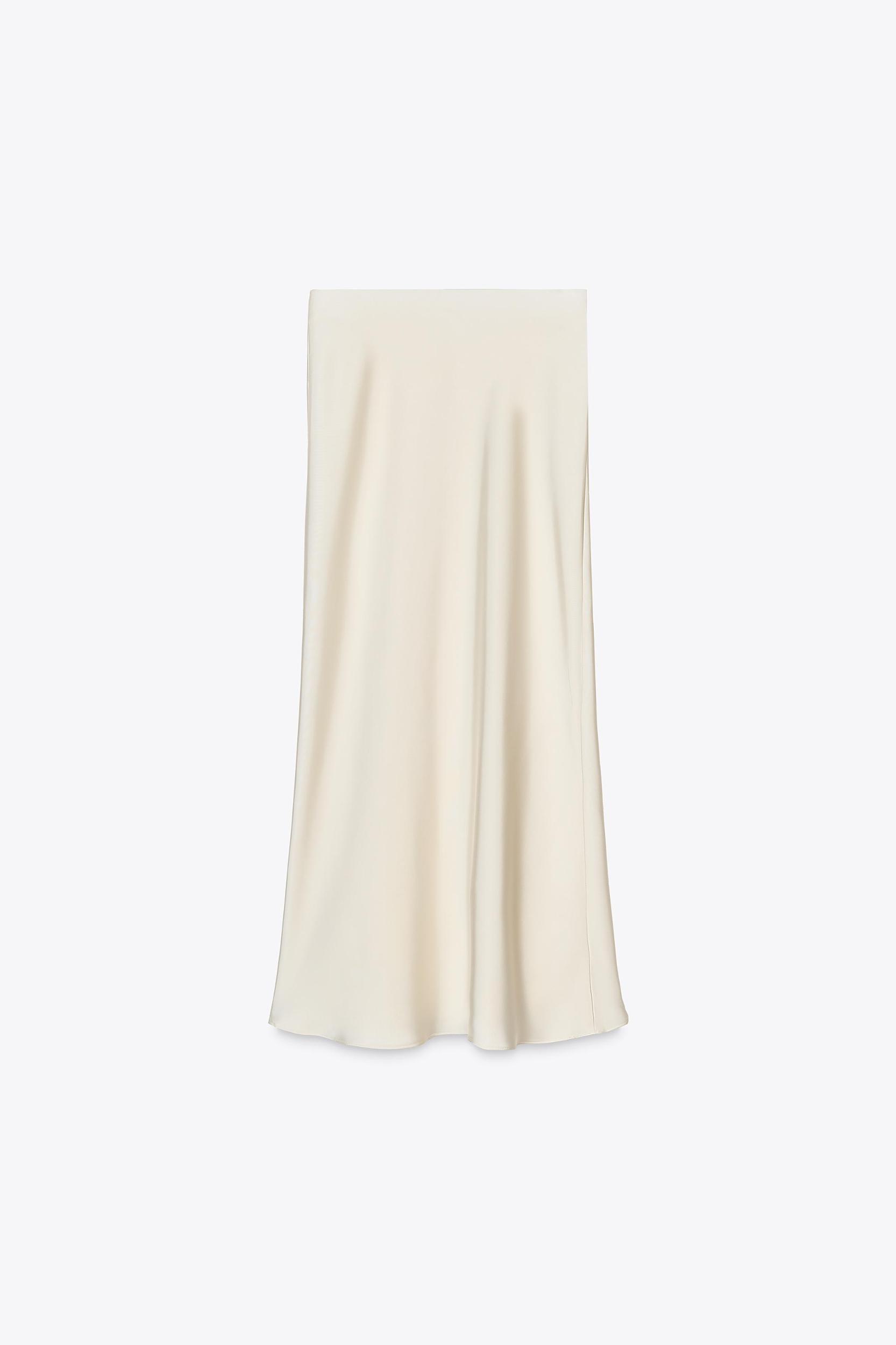 SATIN MIDI SKIRT Product Image