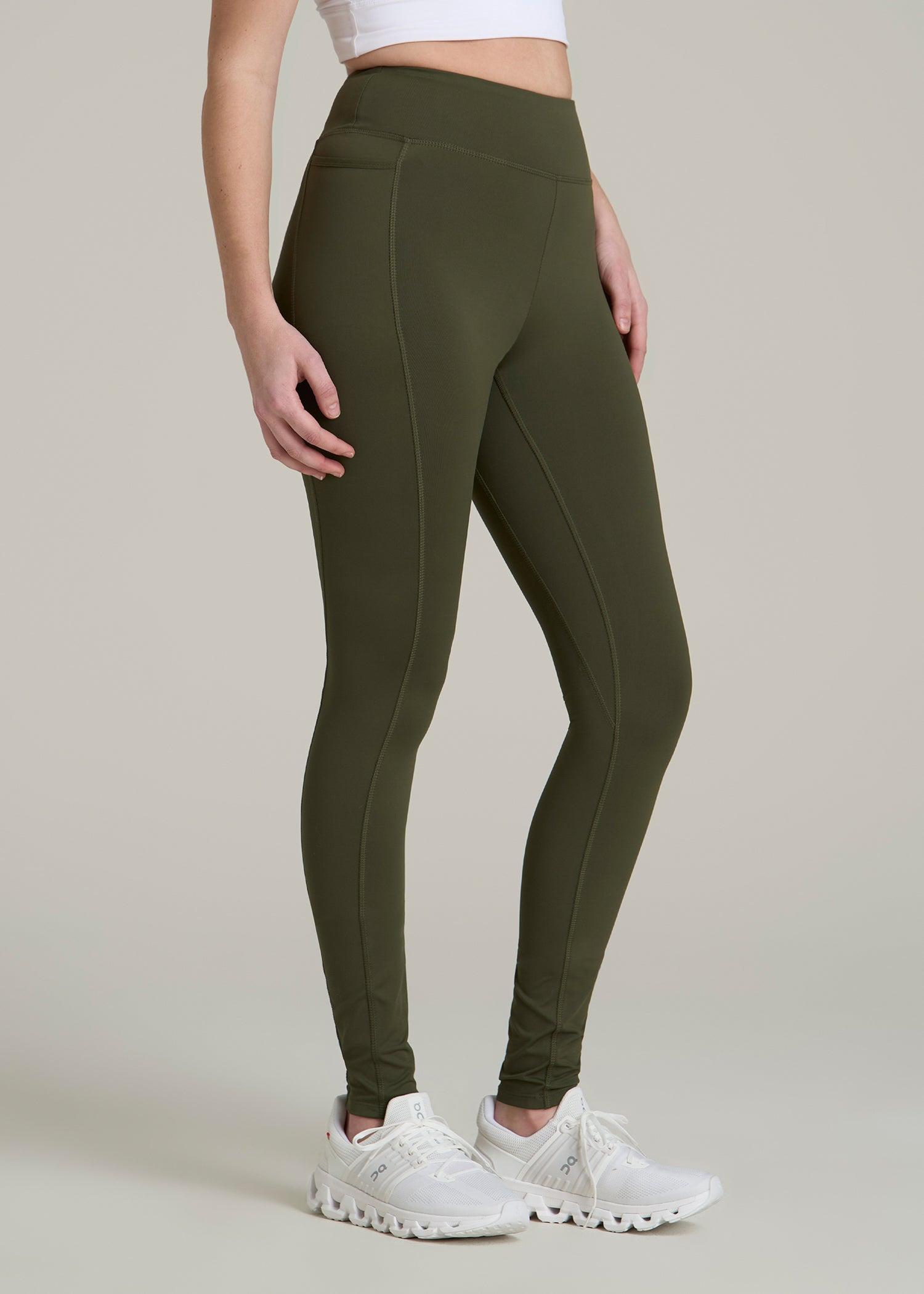 Bella Outer-Pocket Leggings for Tall Women in Forest Night Female Product Image