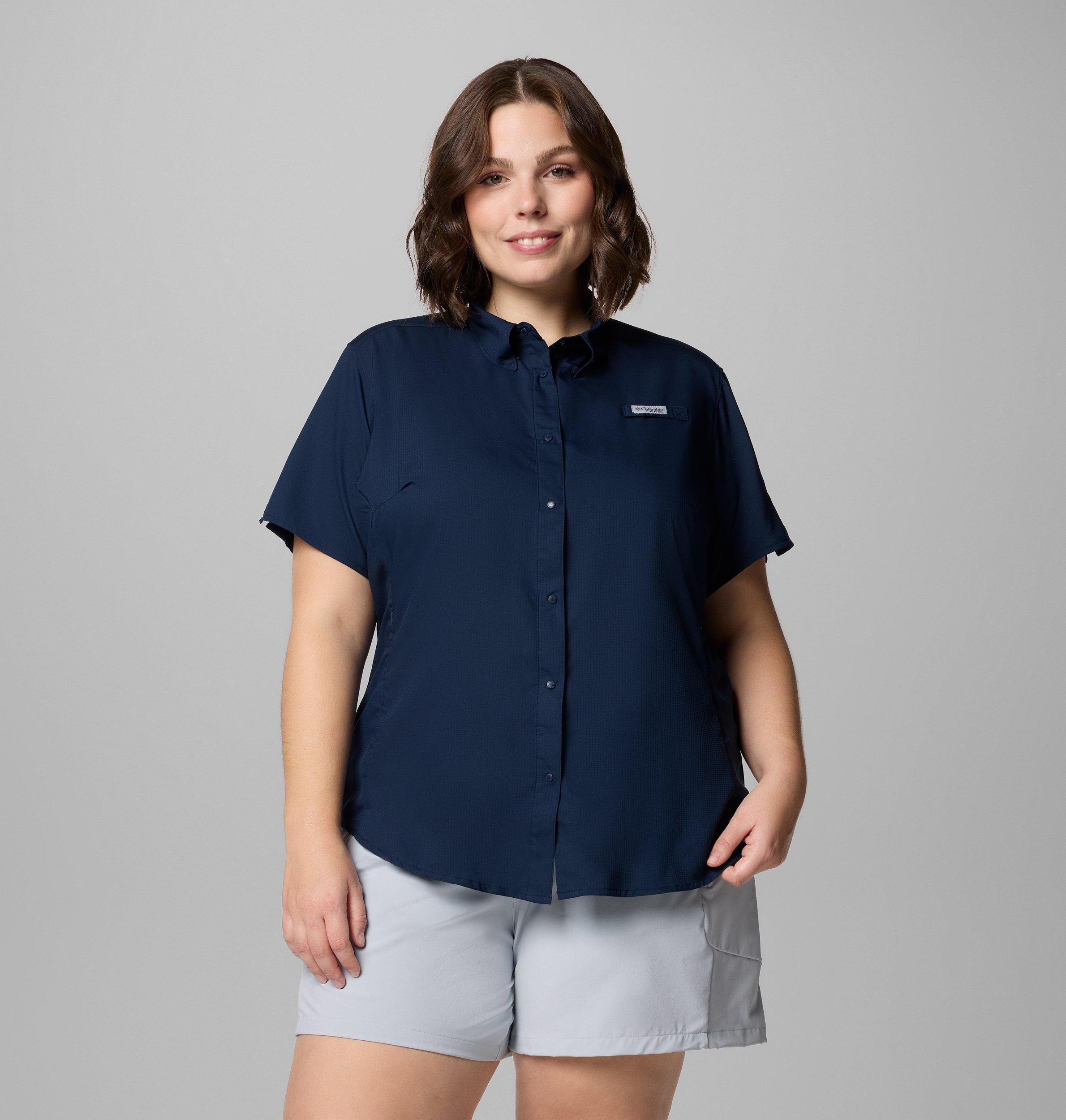 Columbia Womens PFG Tamiami II Short Sleeve Shirt - Plus Size- Product Image
