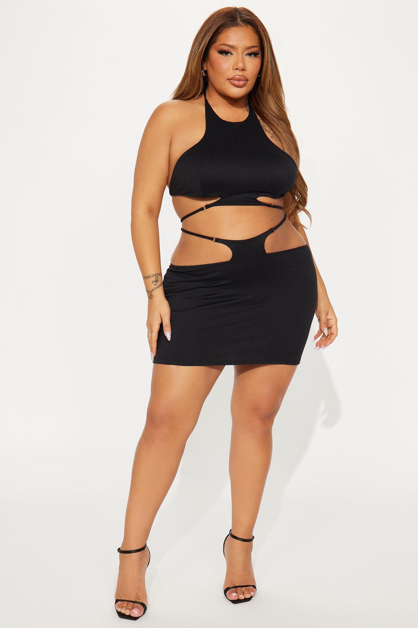 Problem Maker Skirt Set - Black Product Image