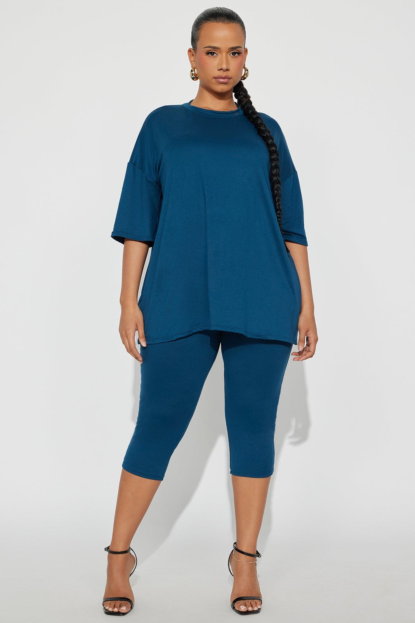 Weekend Vibes Capri Set - Teal Female Product Image