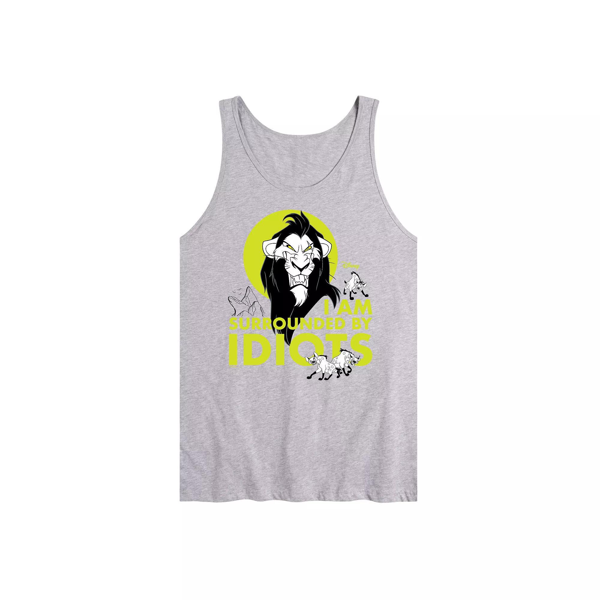 Disney Villains Men's Surrounded By Idiots Graphic Tank Top,  Product Image
