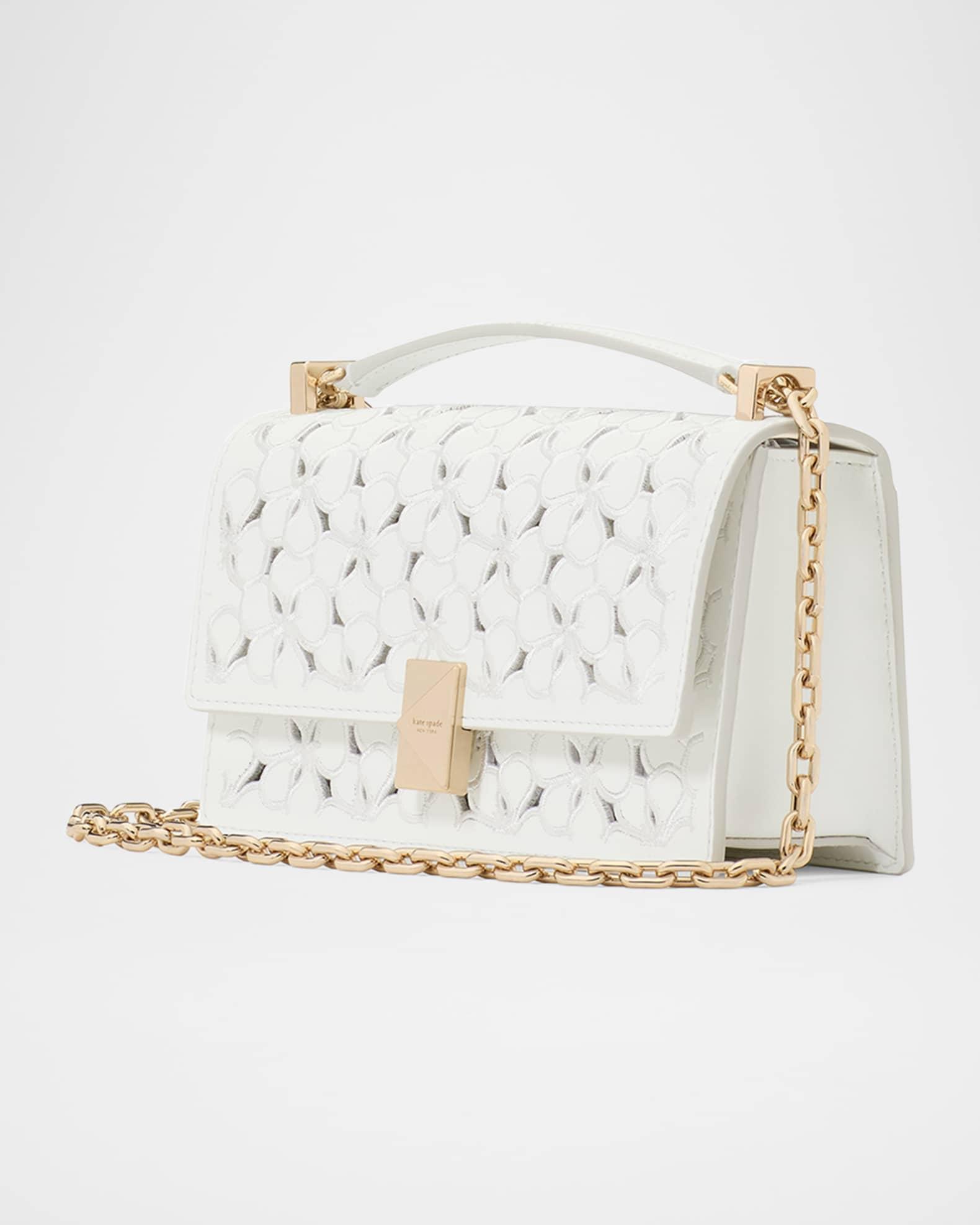deco mini flower eyelet leather crossbody bag  Product Image