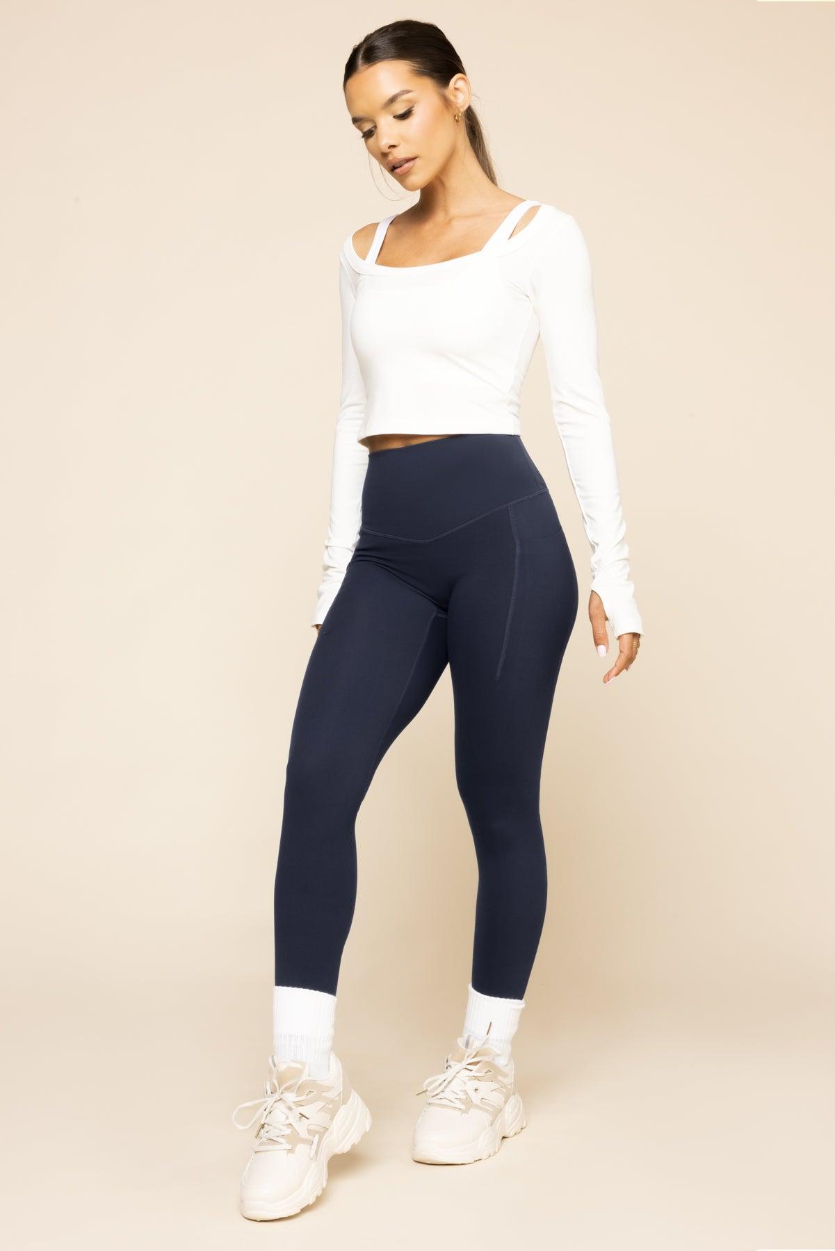 Supersculpt™ Leggings with Pockets - Cosmic Navy Product Image