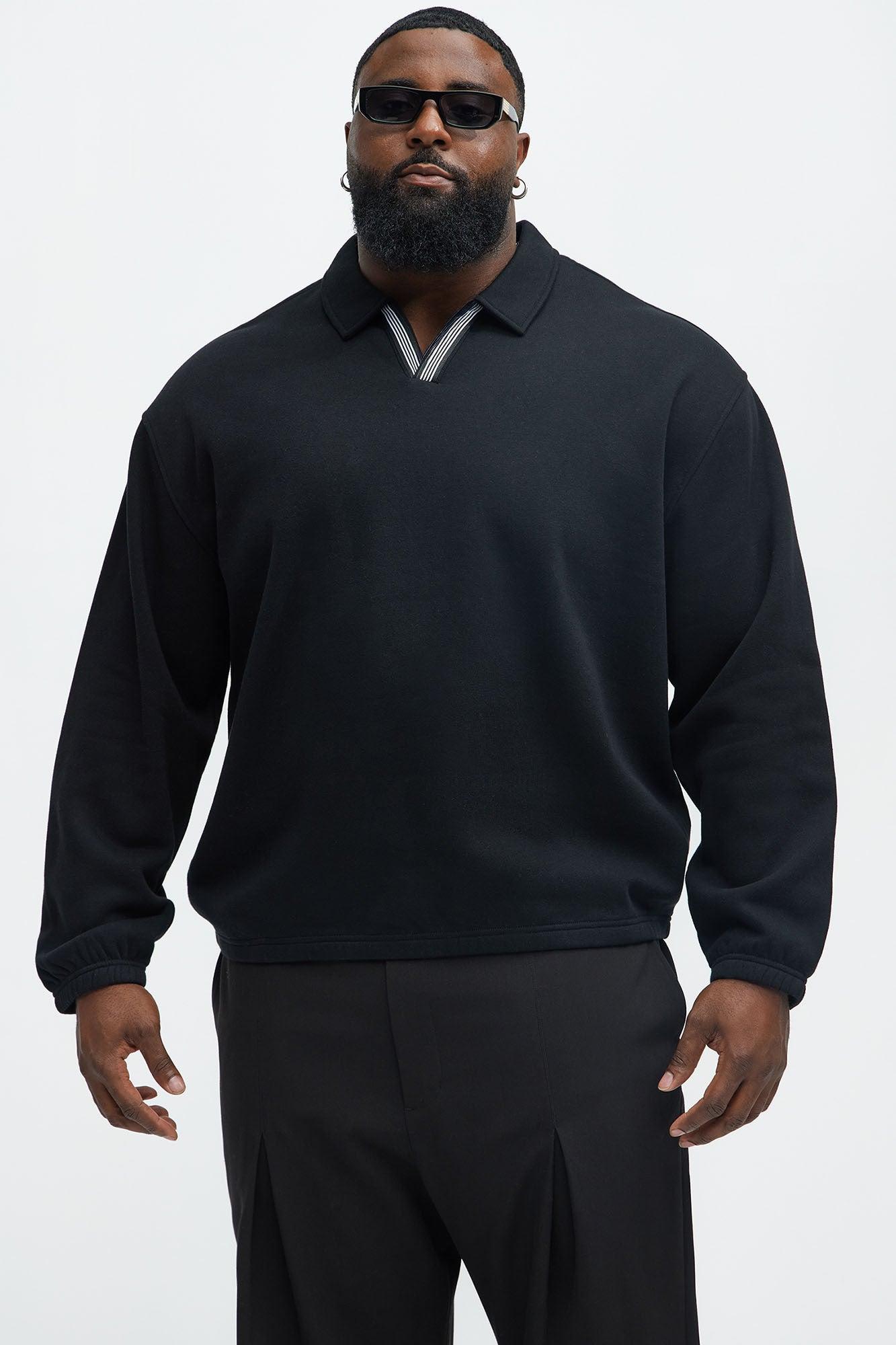 Tyson Be Alright Long Sleeve Polo - Black Product Image