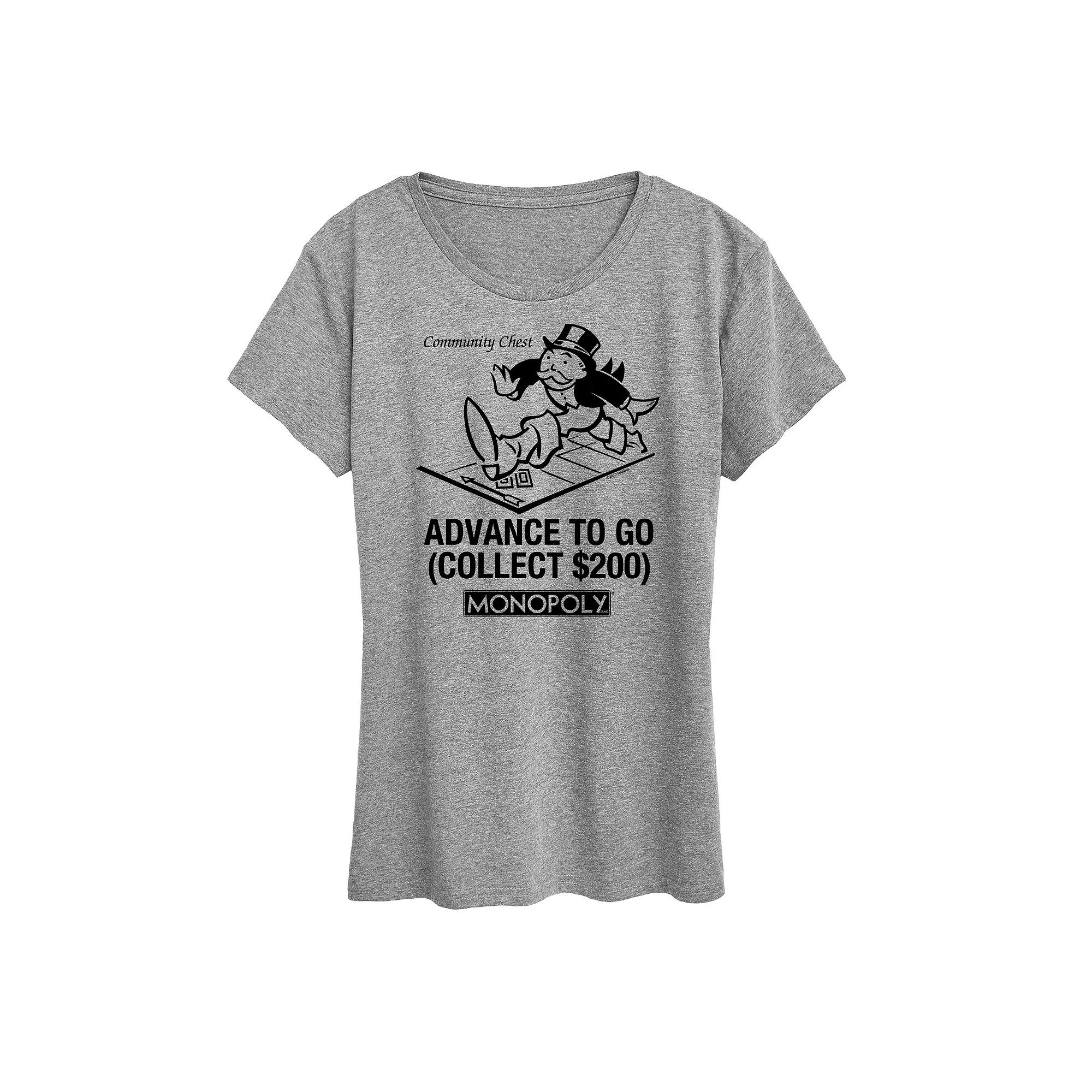 Women's Monopoly Advance To Go Graphic Tee,  Product Image
