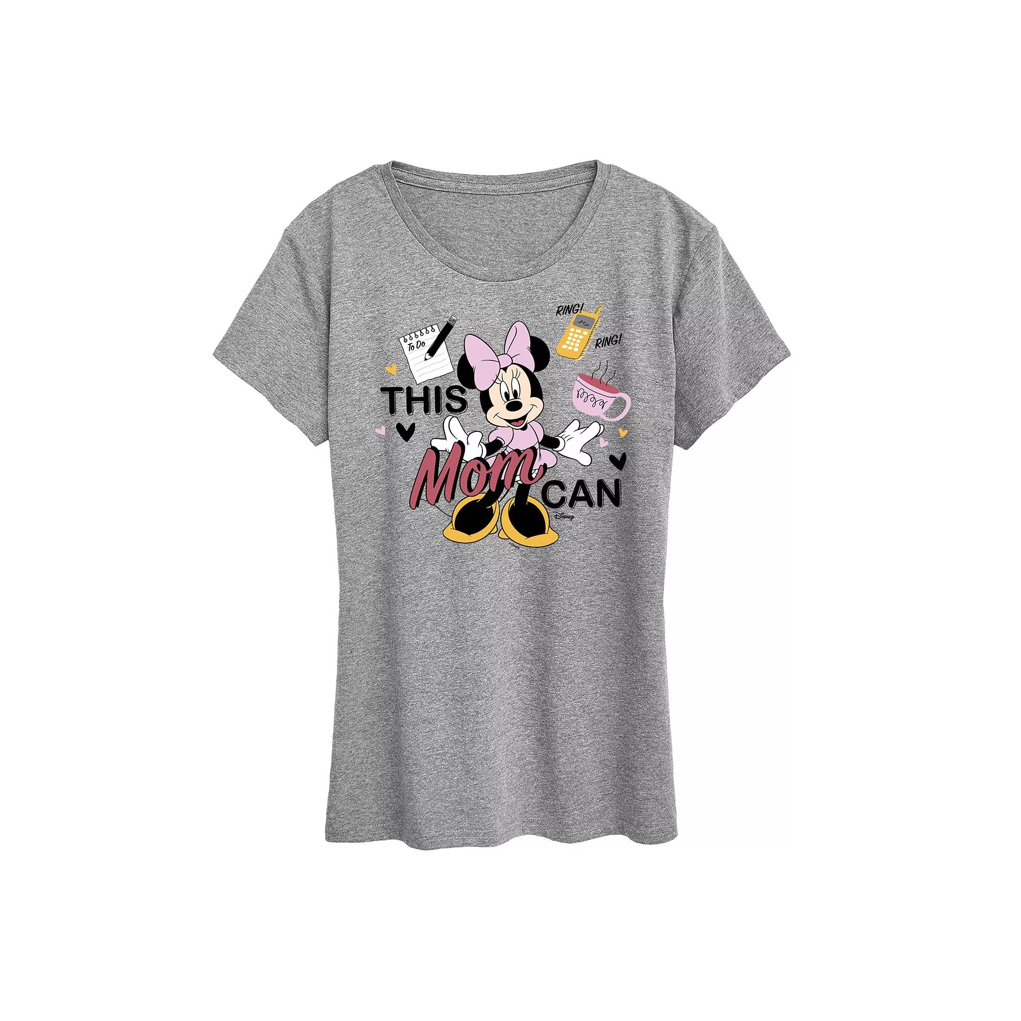 Disney's Minnie Mouse Women's This Mom Can Graphic Tee,  Product Image